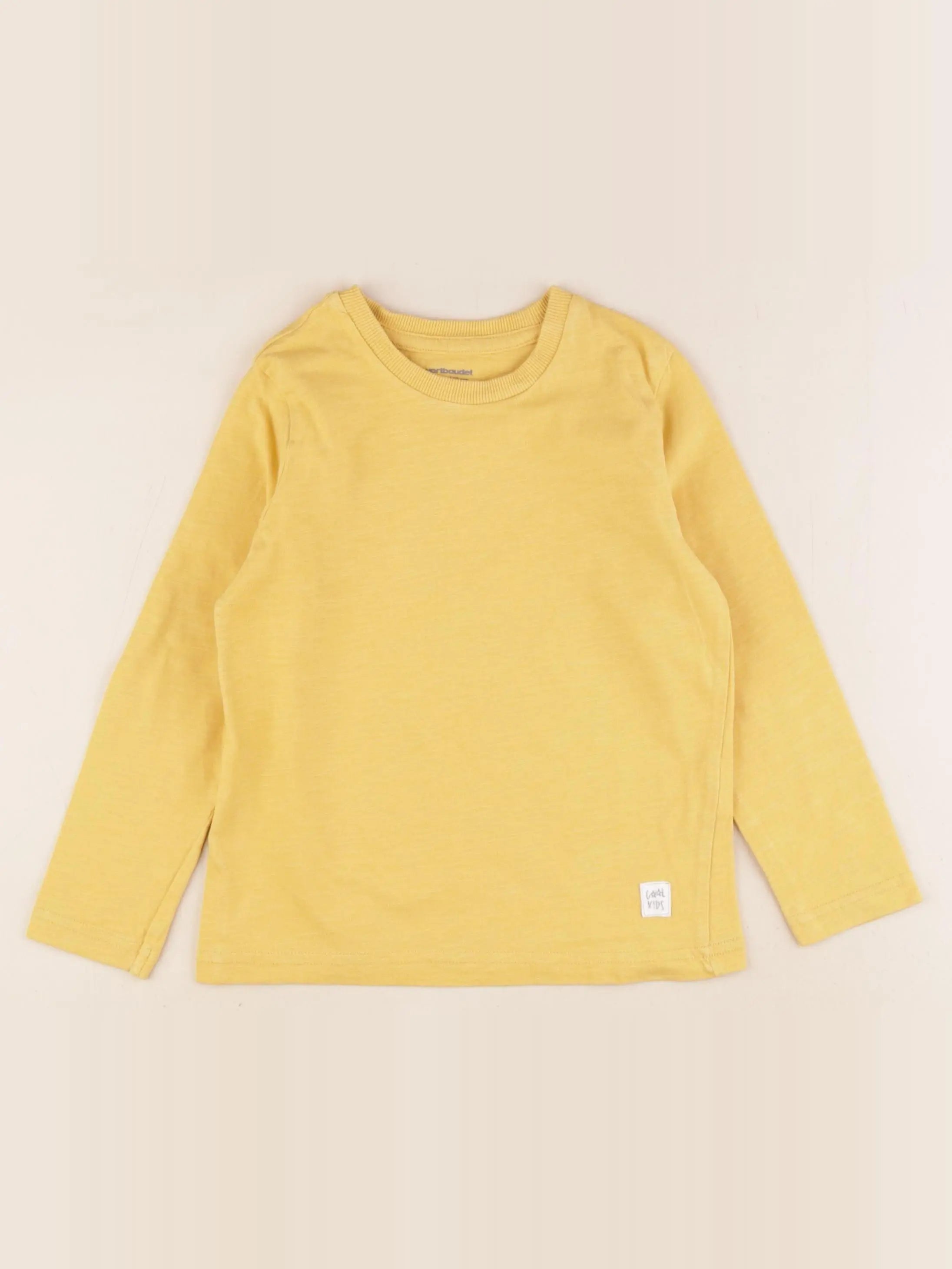 Vertbaudet - tee-shirt jaune - 5 ans
