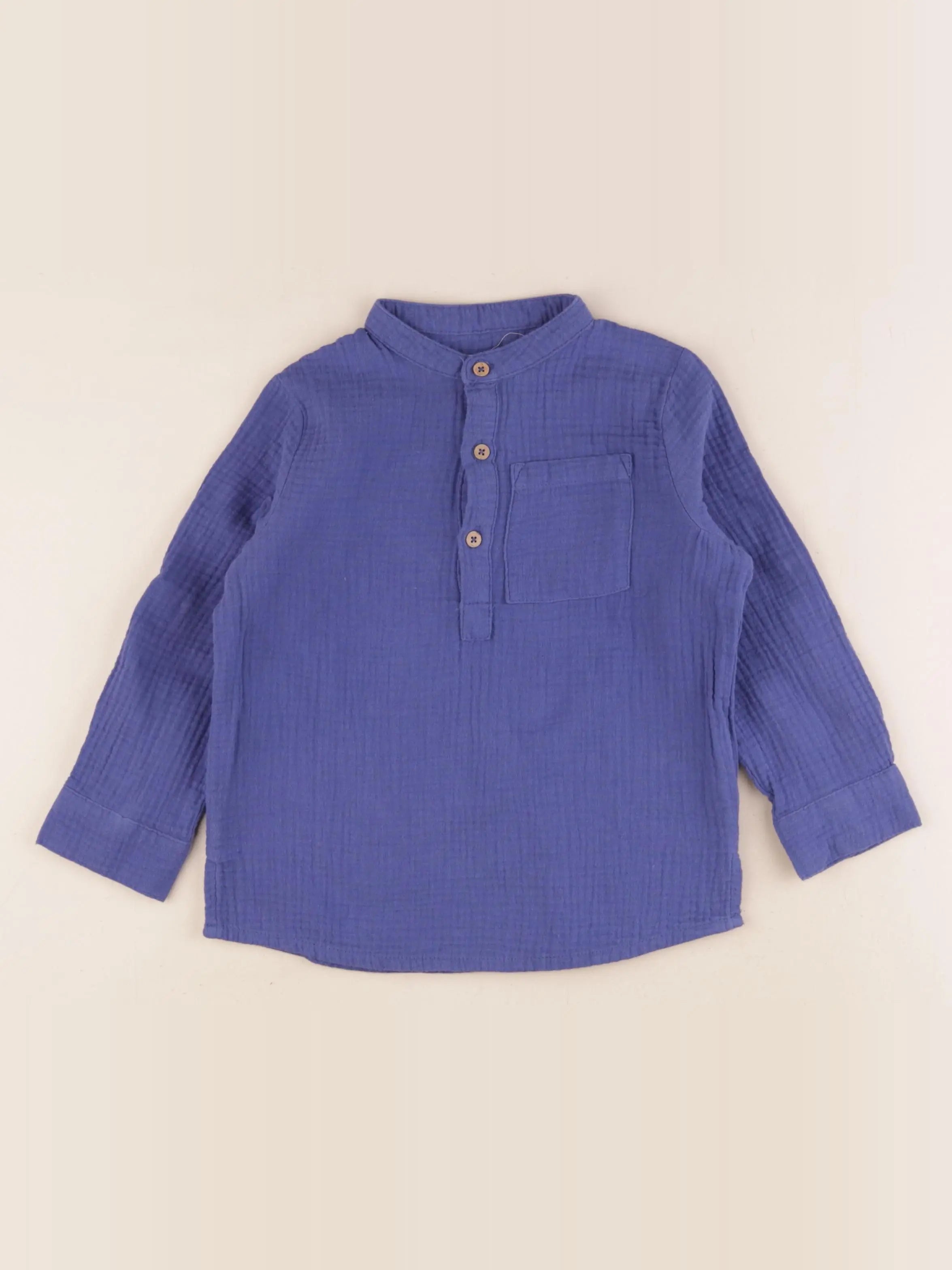 Vertbaudet - chemise bleu - 5 ans