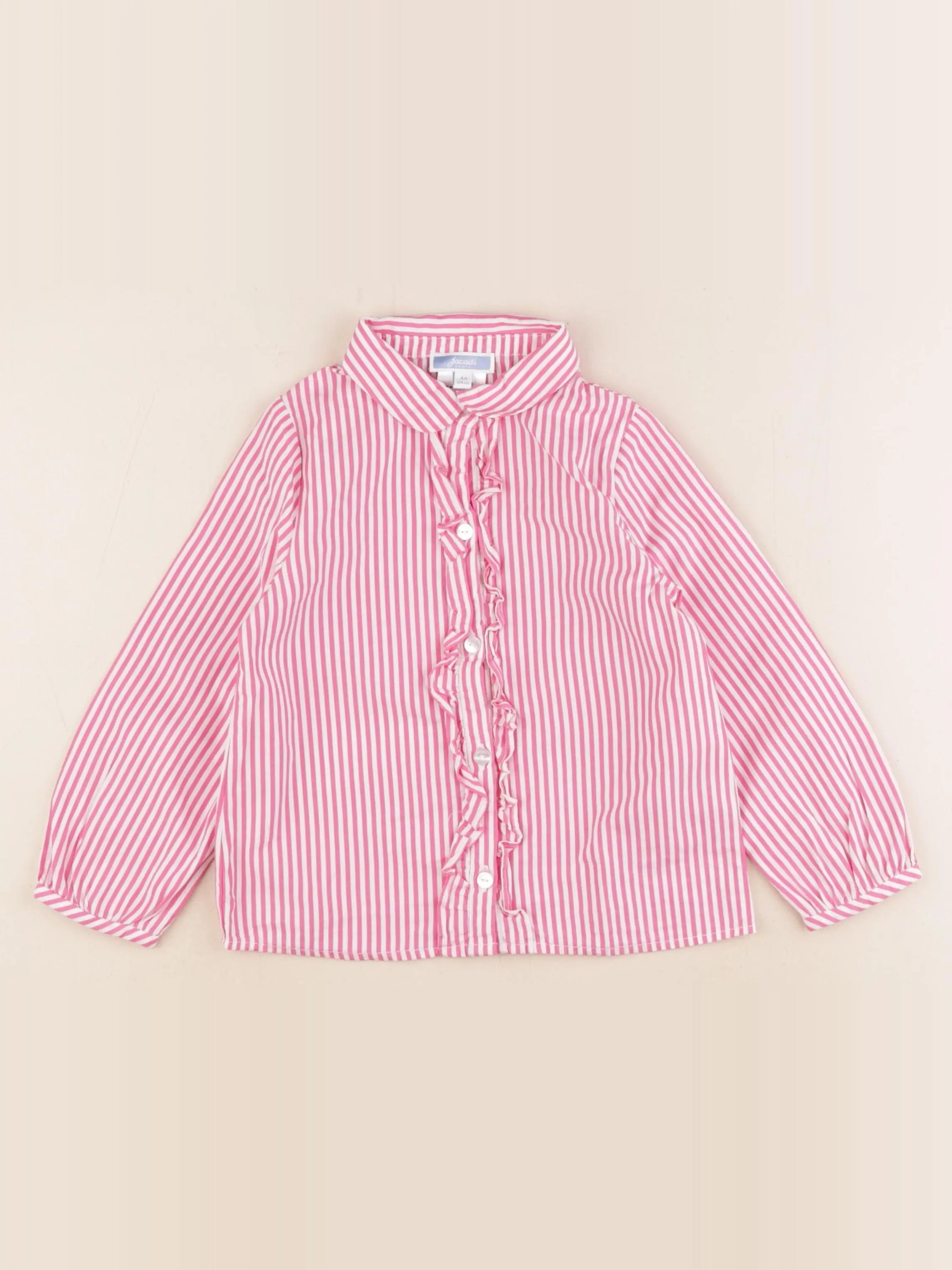 Jacadi - blouse blanc, rose - 4 ans