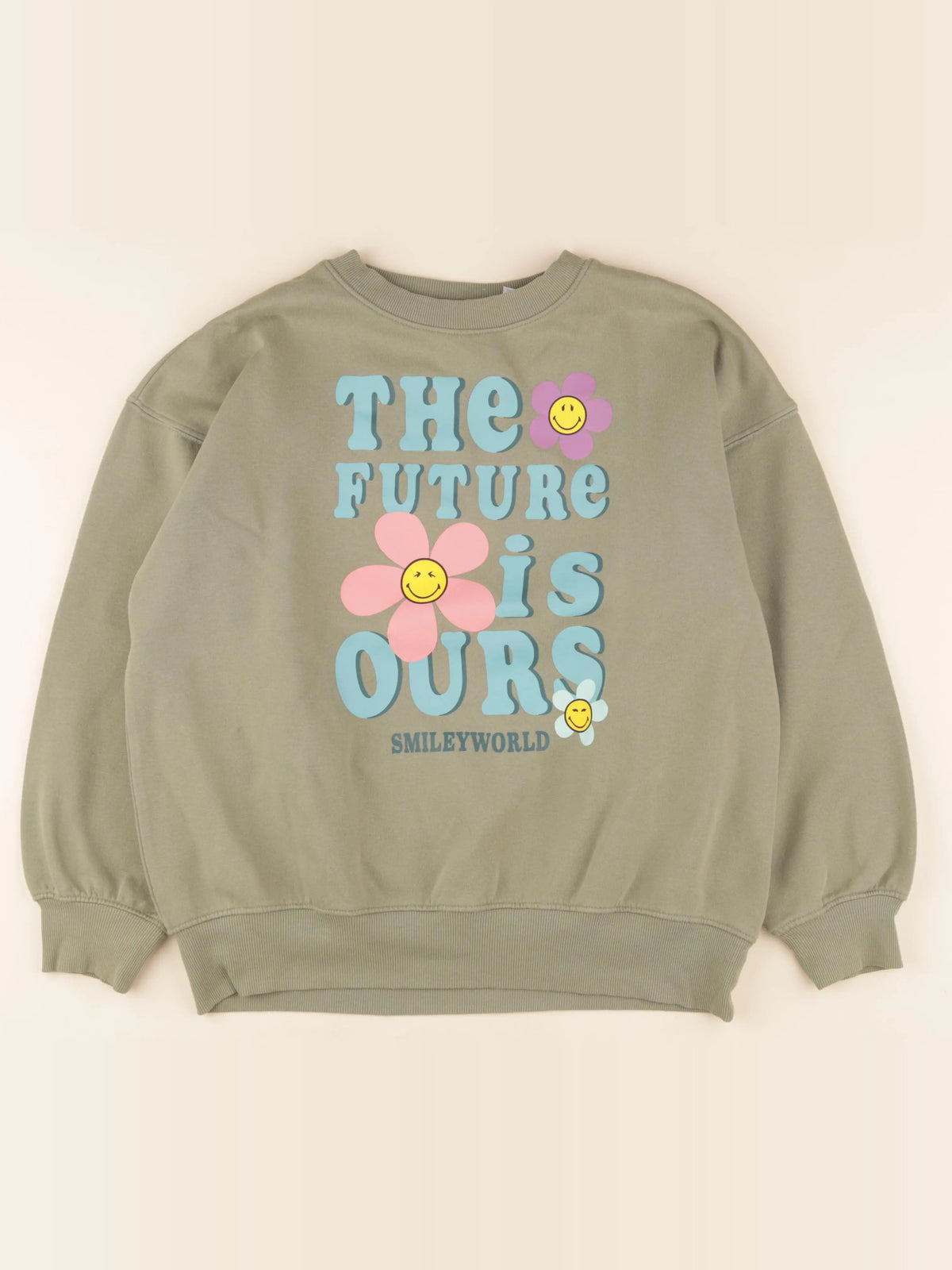 H&M - sweat vert - 10/12 ans