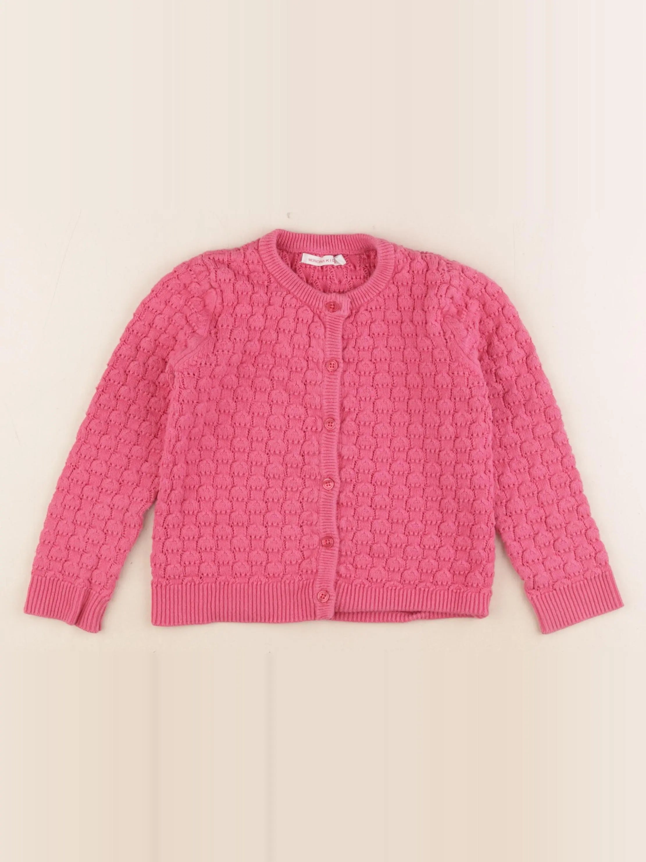 Monoprix - gilet rose - 4 ans