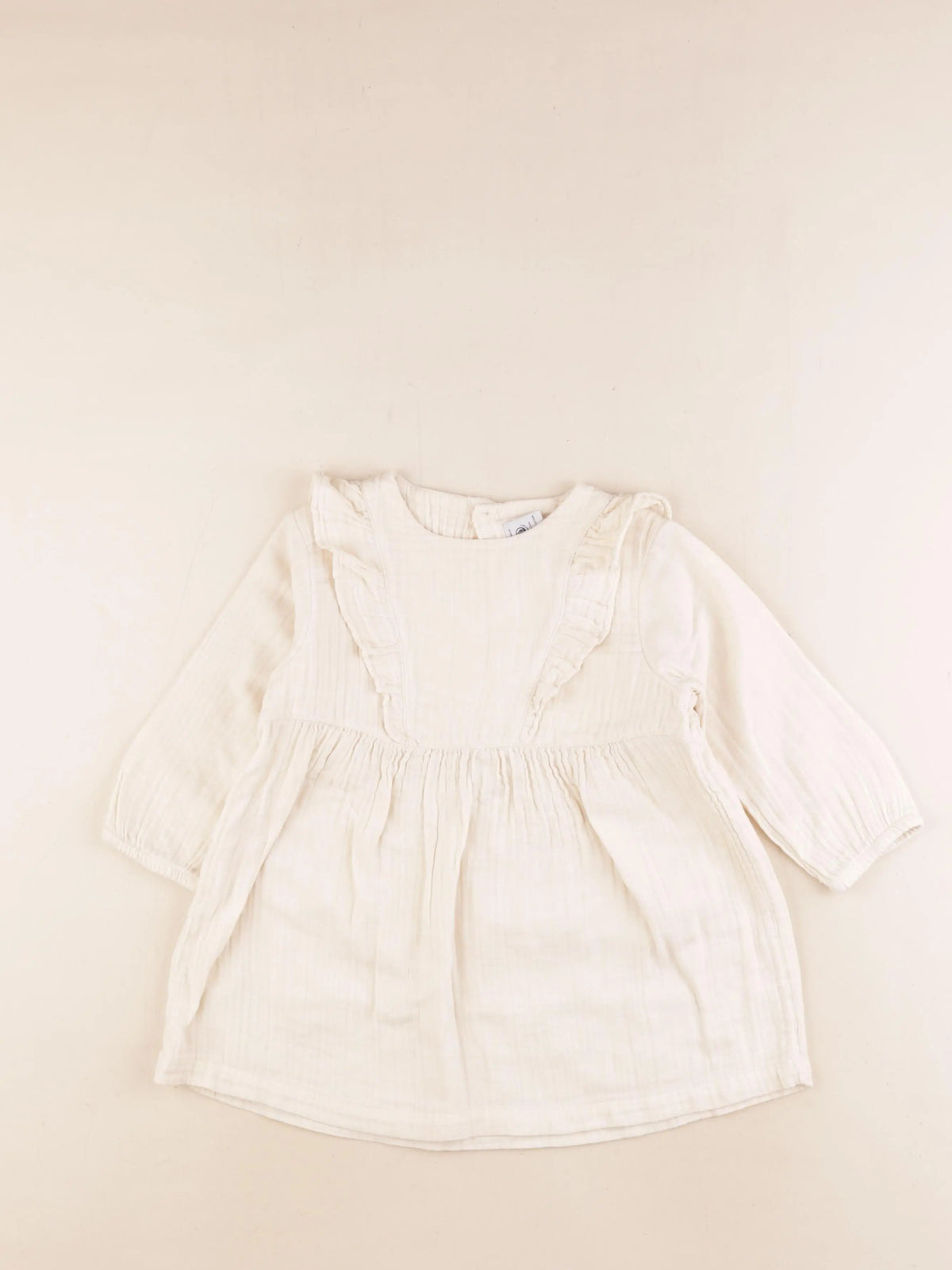 Petit Bateau - robe beige - 4 ans