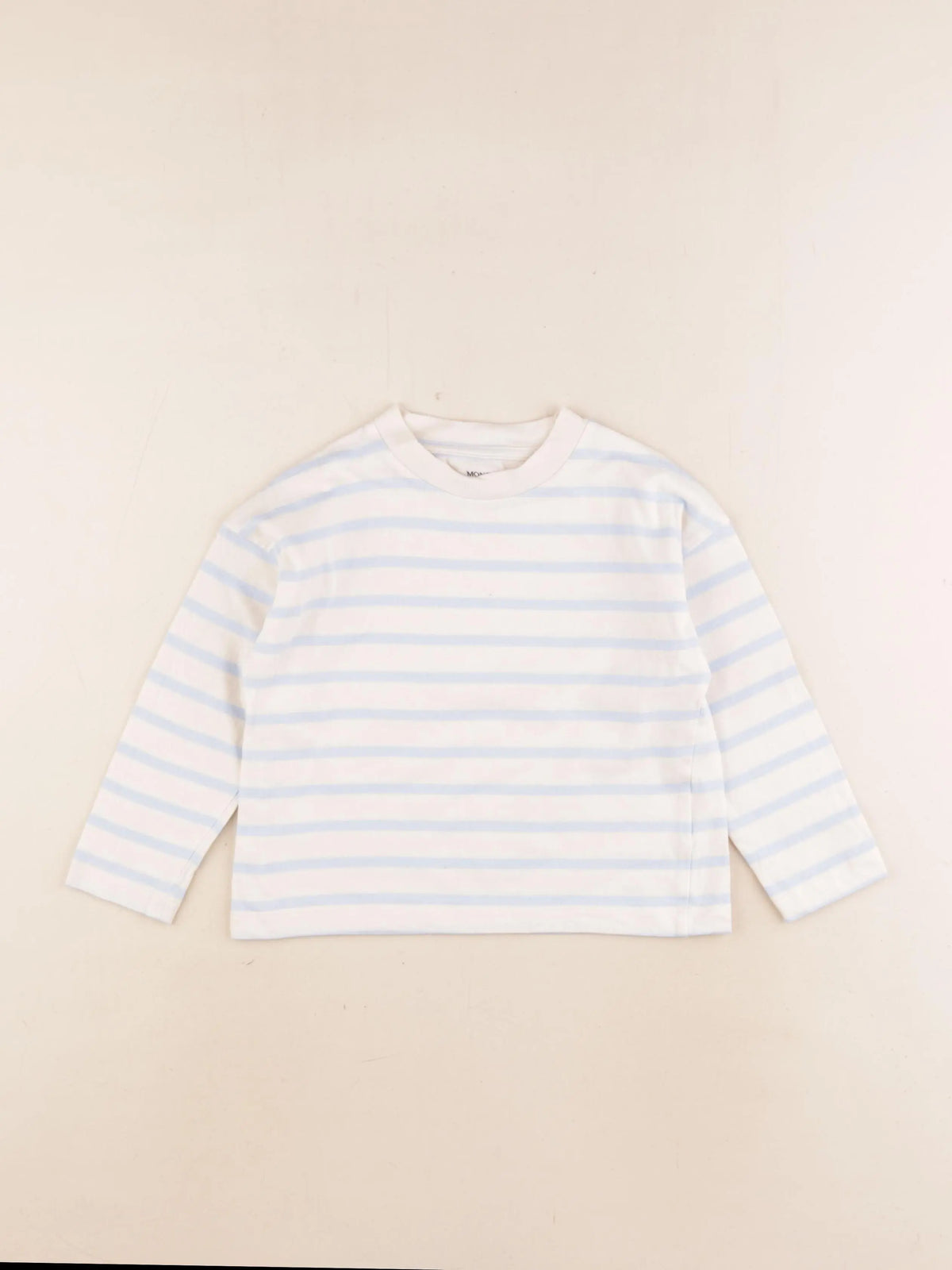 Monoprix - tee-shirt blanc, bleu - 4 ans