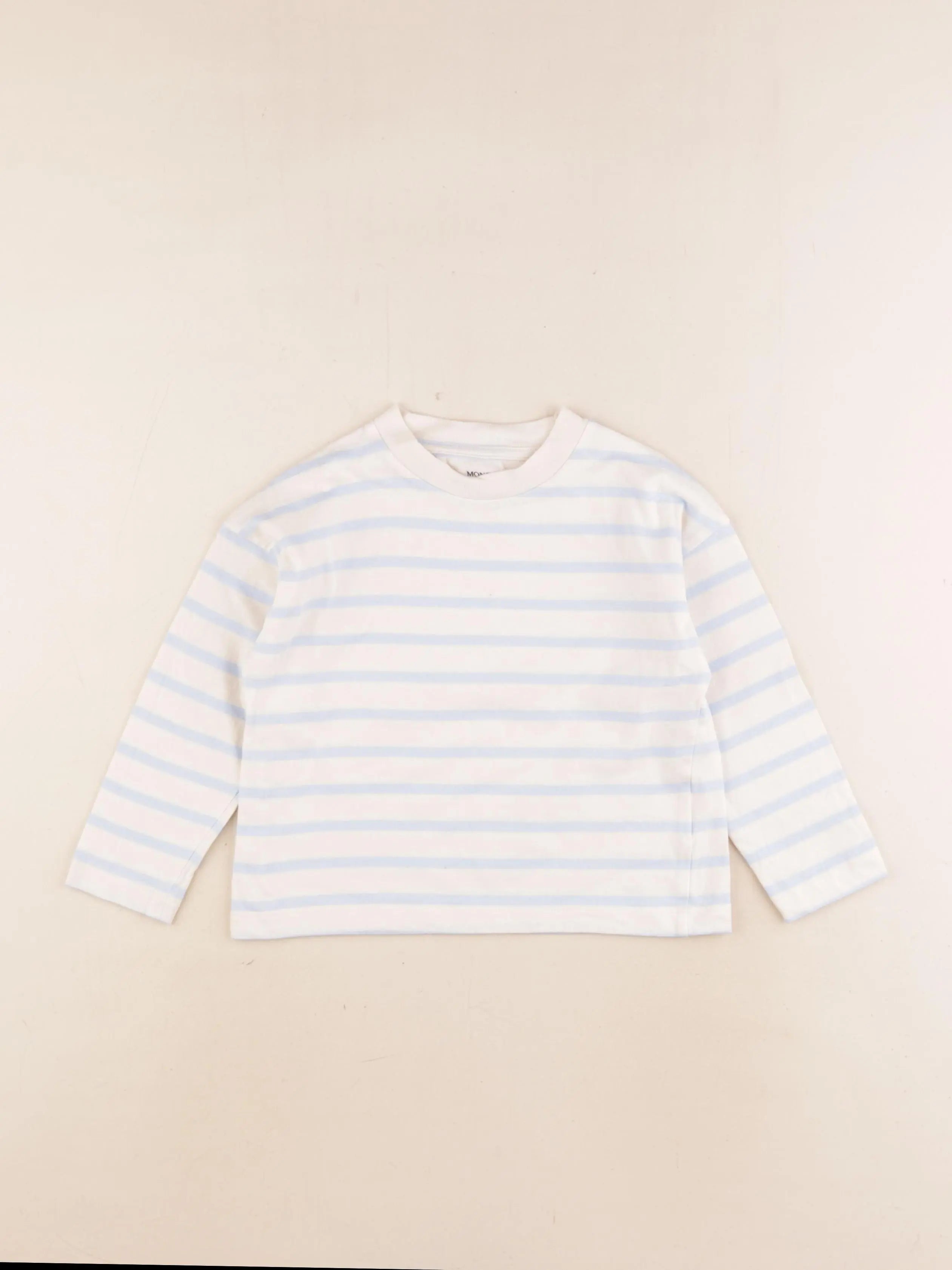 Monoprix - tee-shirt blanc, bleu - 4 ans