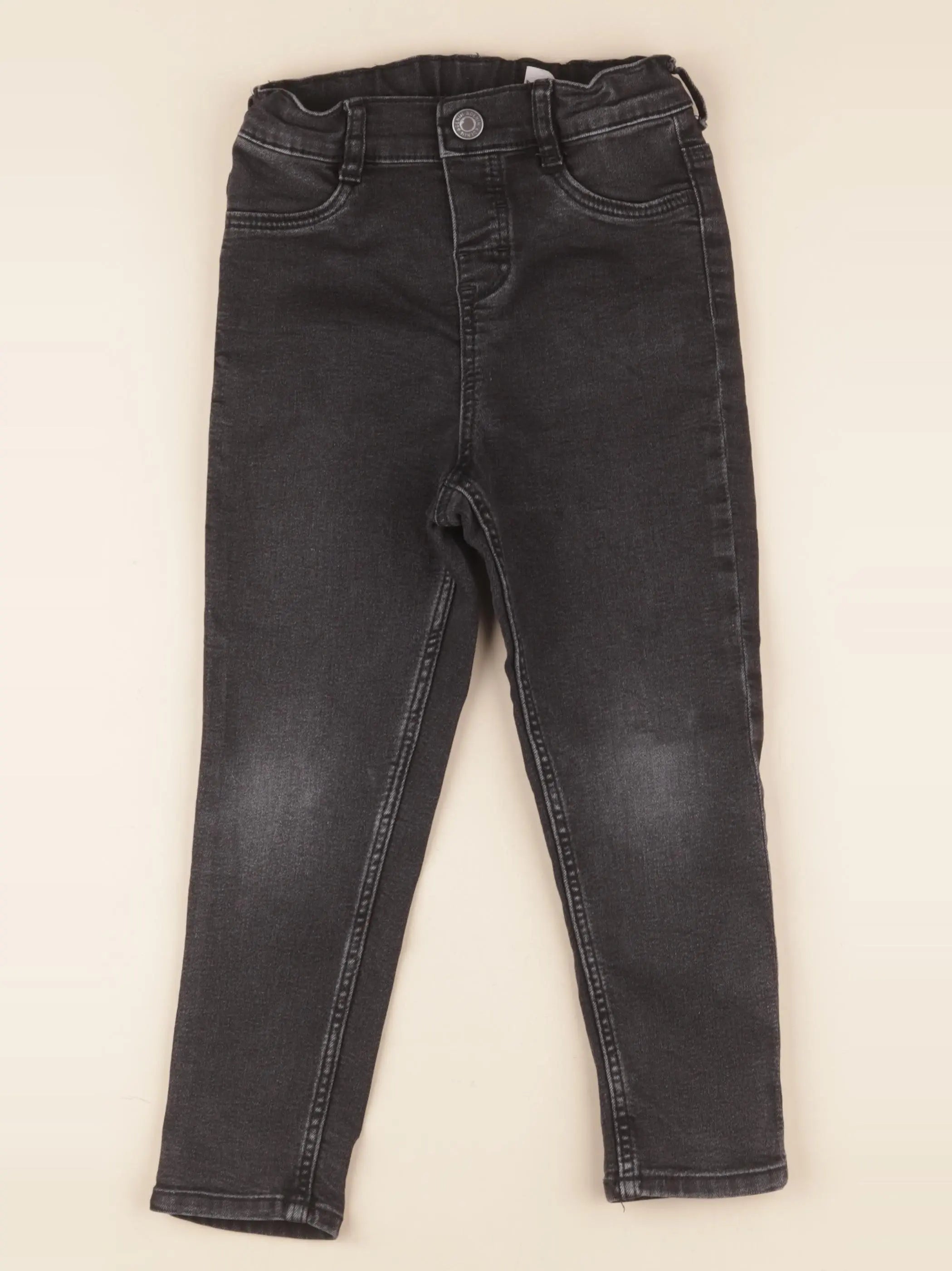 H&M - jean gris - 3/4 ans