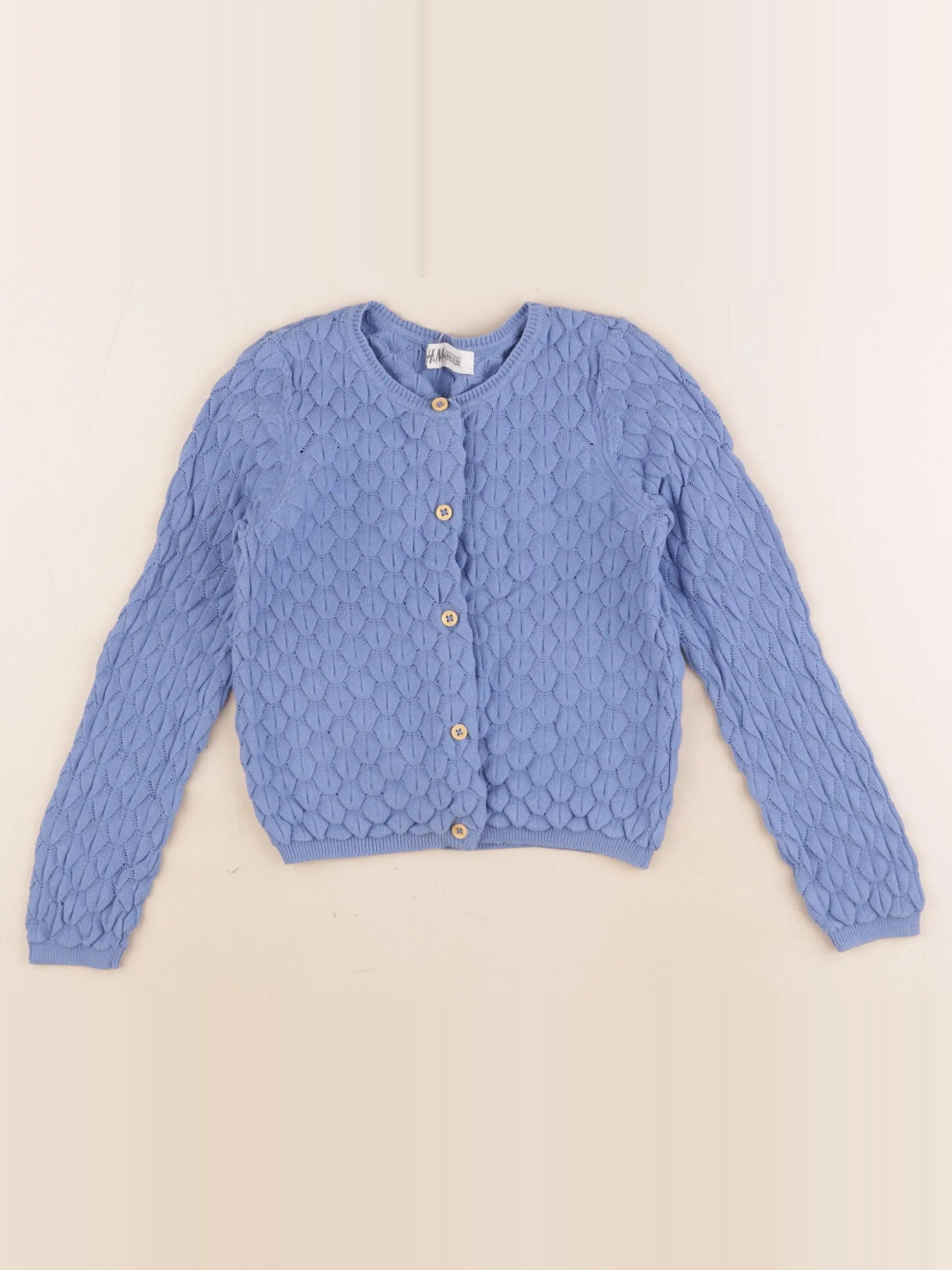 H&M - gilet bleu - 4/6 ans
