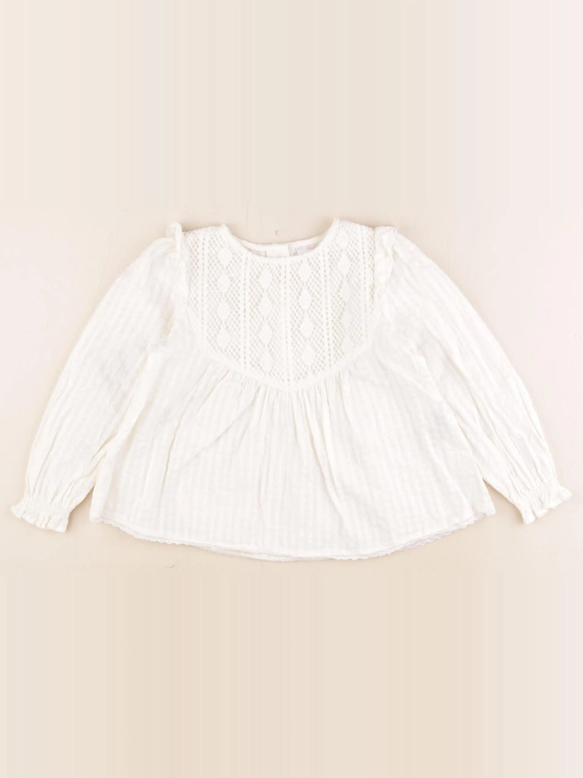 Zara - blouse blanc - 3/4 ans