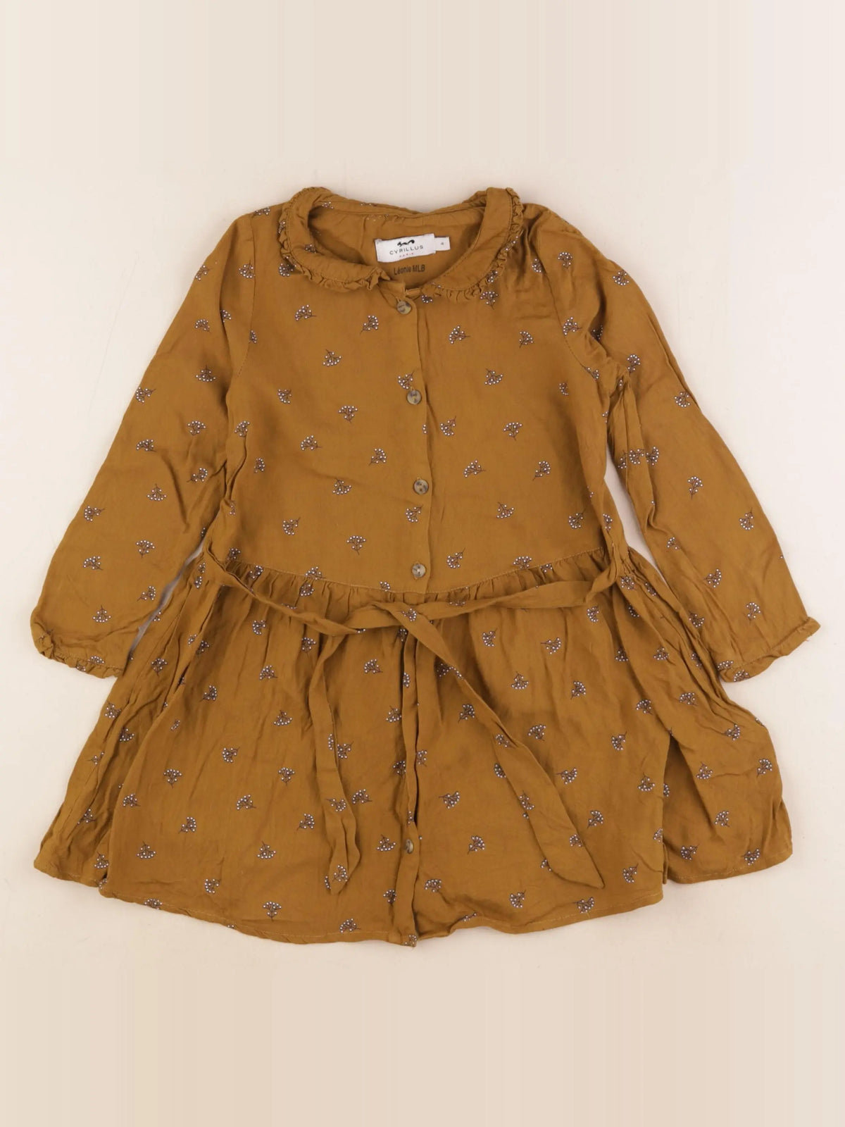 Cyrillus - robe marron - 4 ans