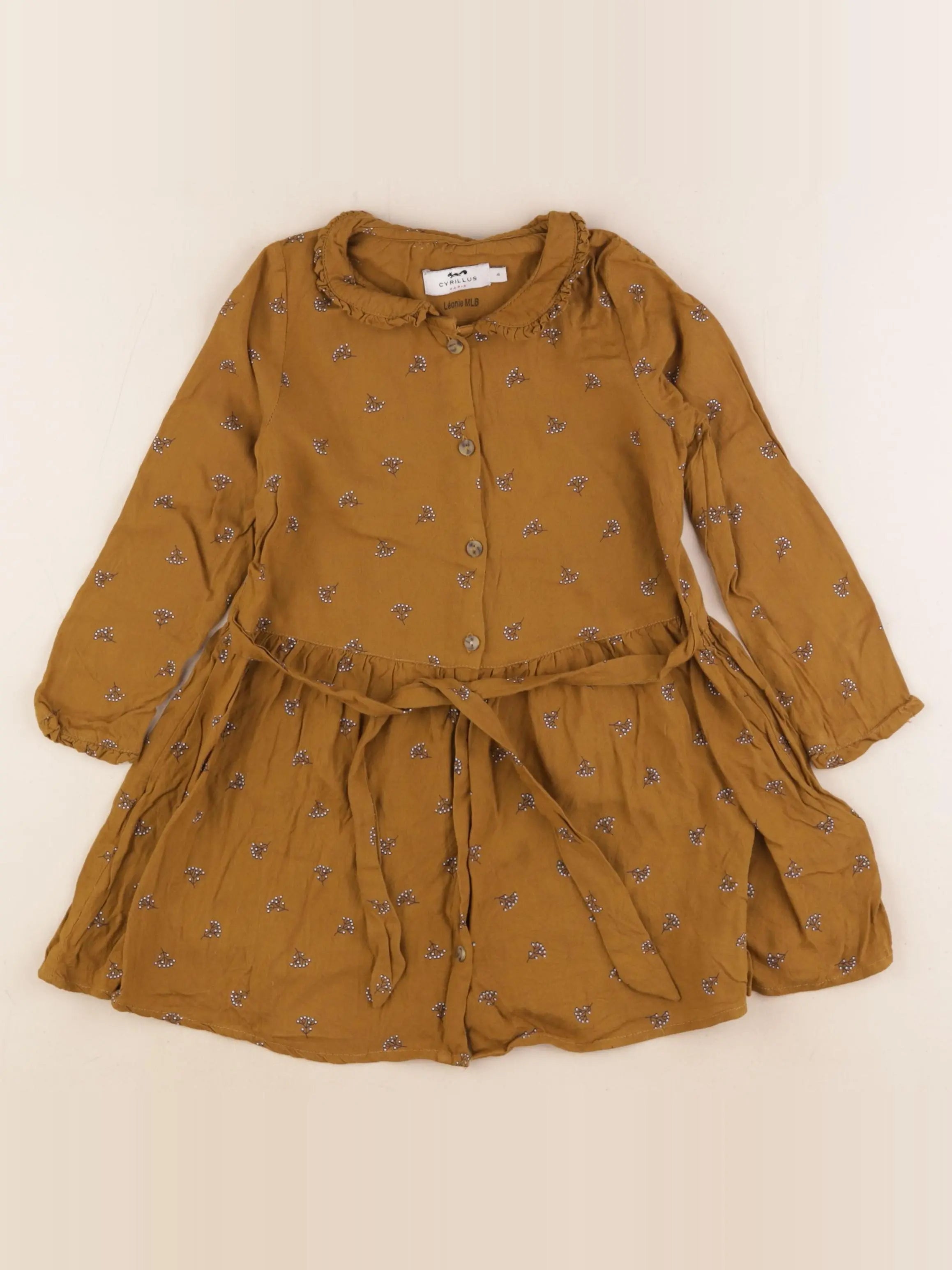 Cyrillus - robe marron - 4 ans