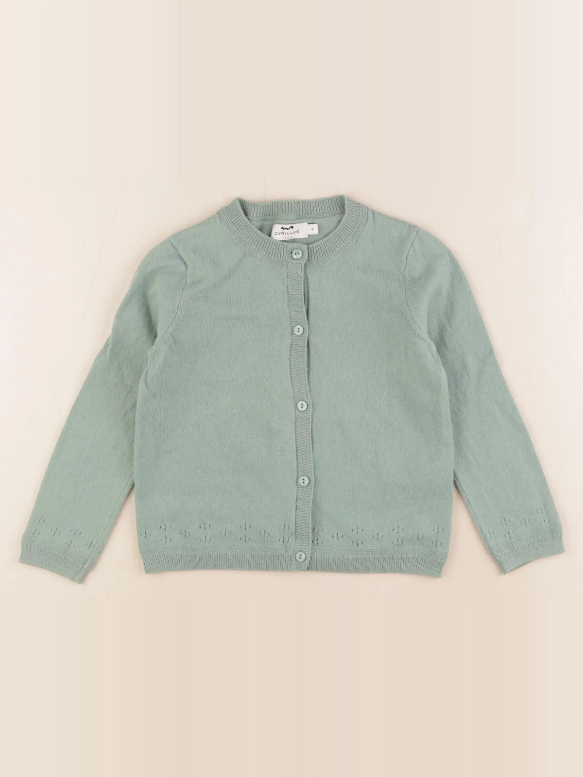 Cyrillus - gilet vert - 4 ans