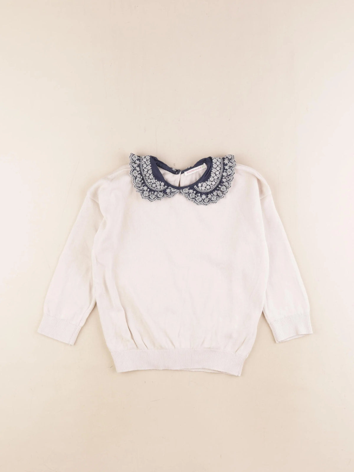 Monoprix - pull beige - 5 ans
