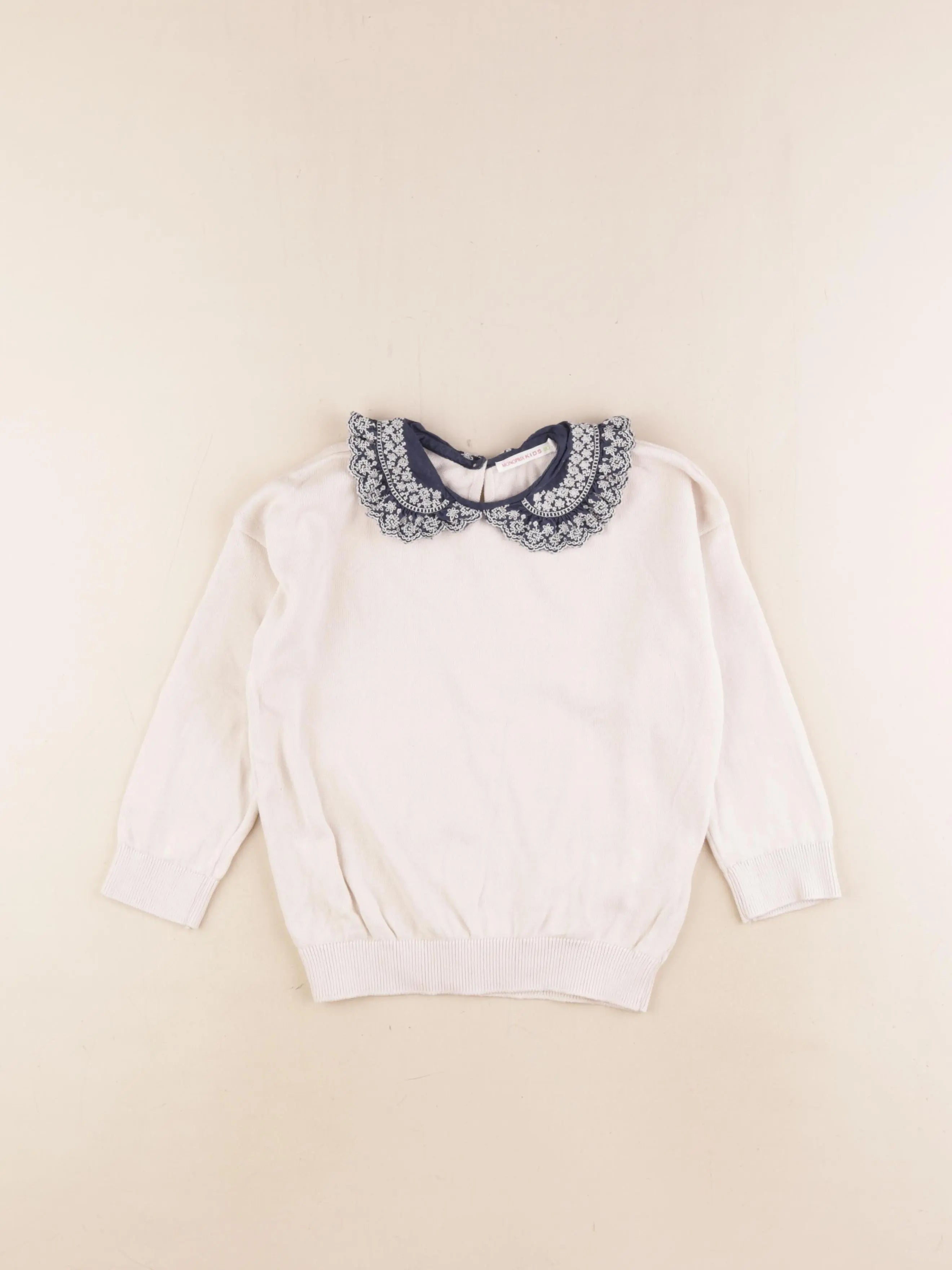 Monoprix - pull beige - 5 ans