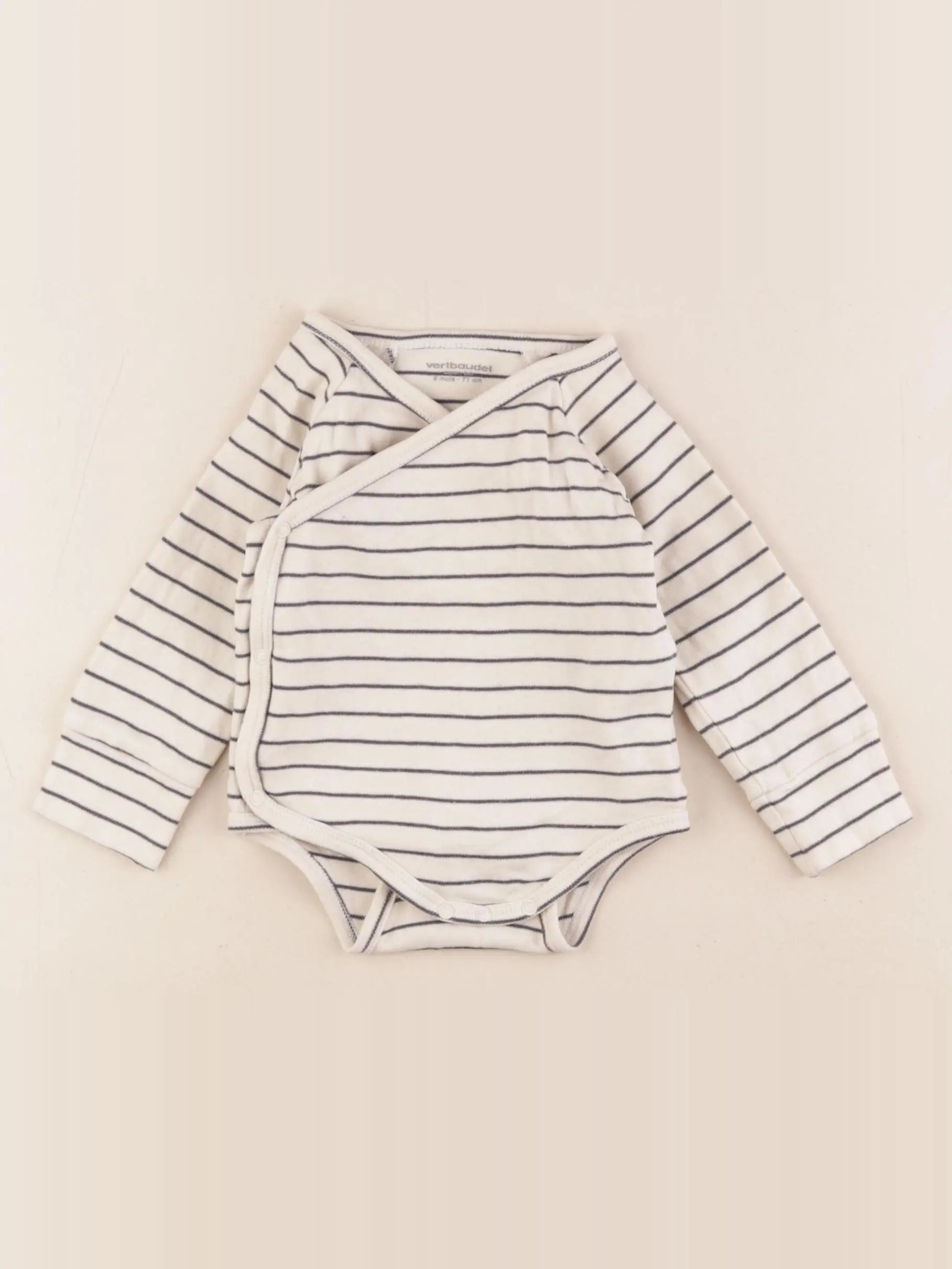 Vertbaudet - body bleu - 9 mois