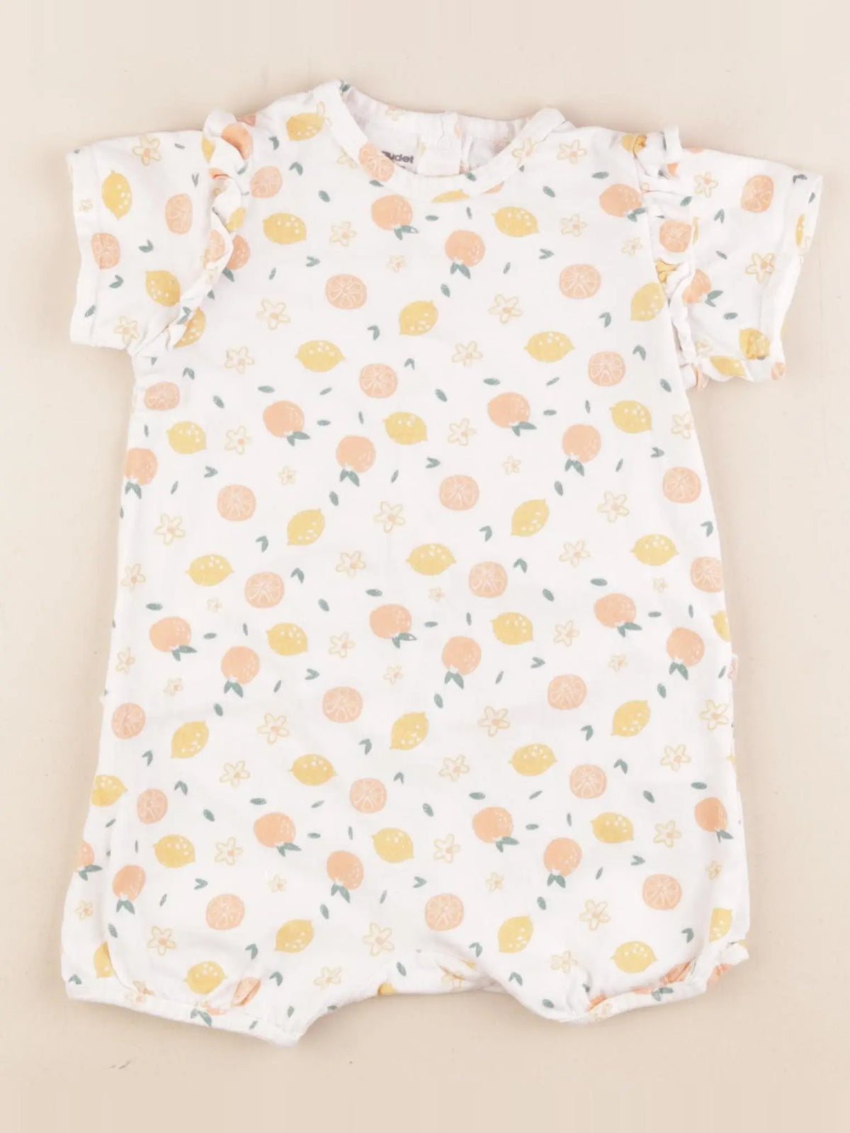 Vertbaudet - pyjama coton blanc - 18 mois