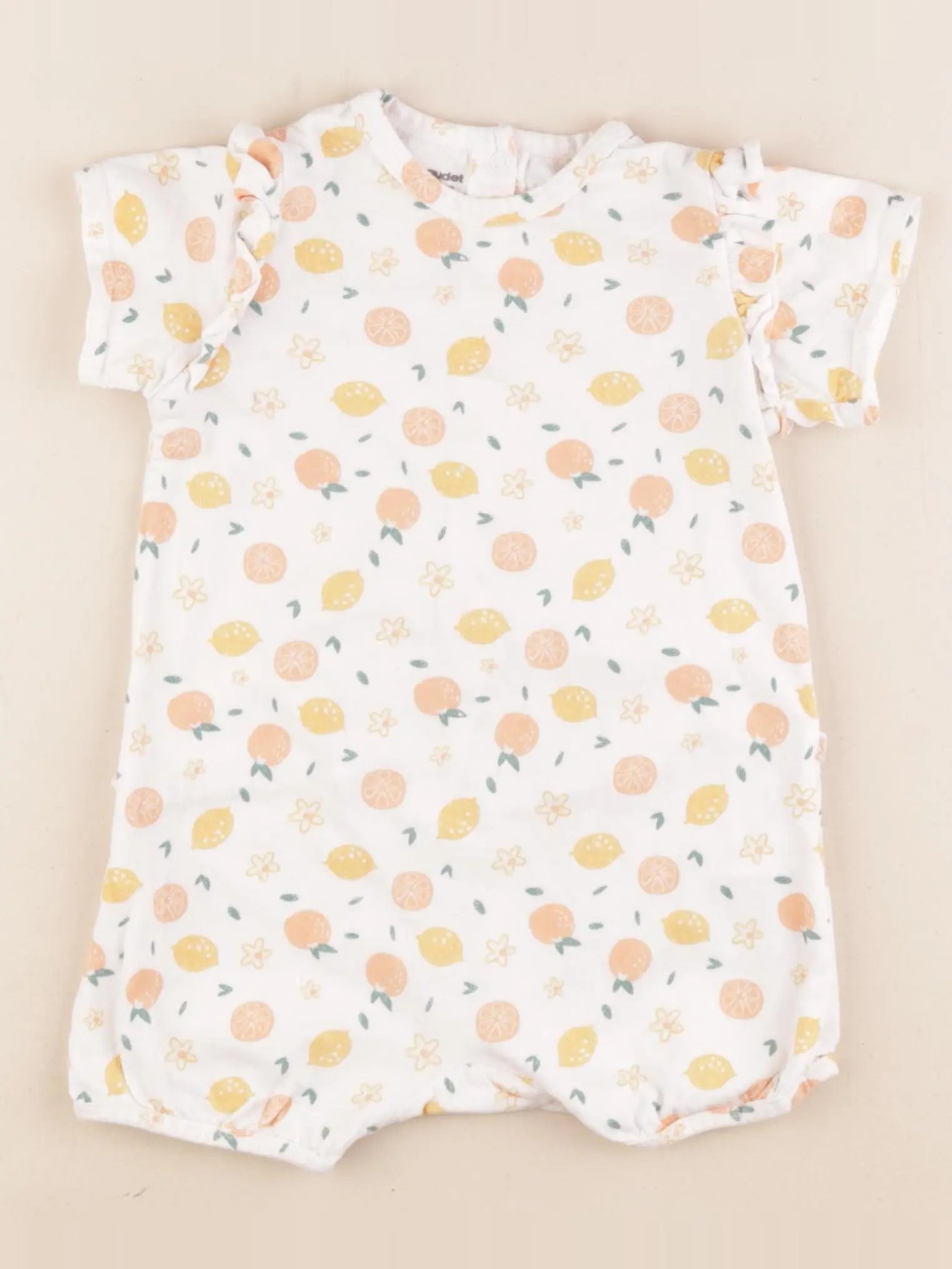 Vertbaudet - pyjama coton blanc - 18 mois