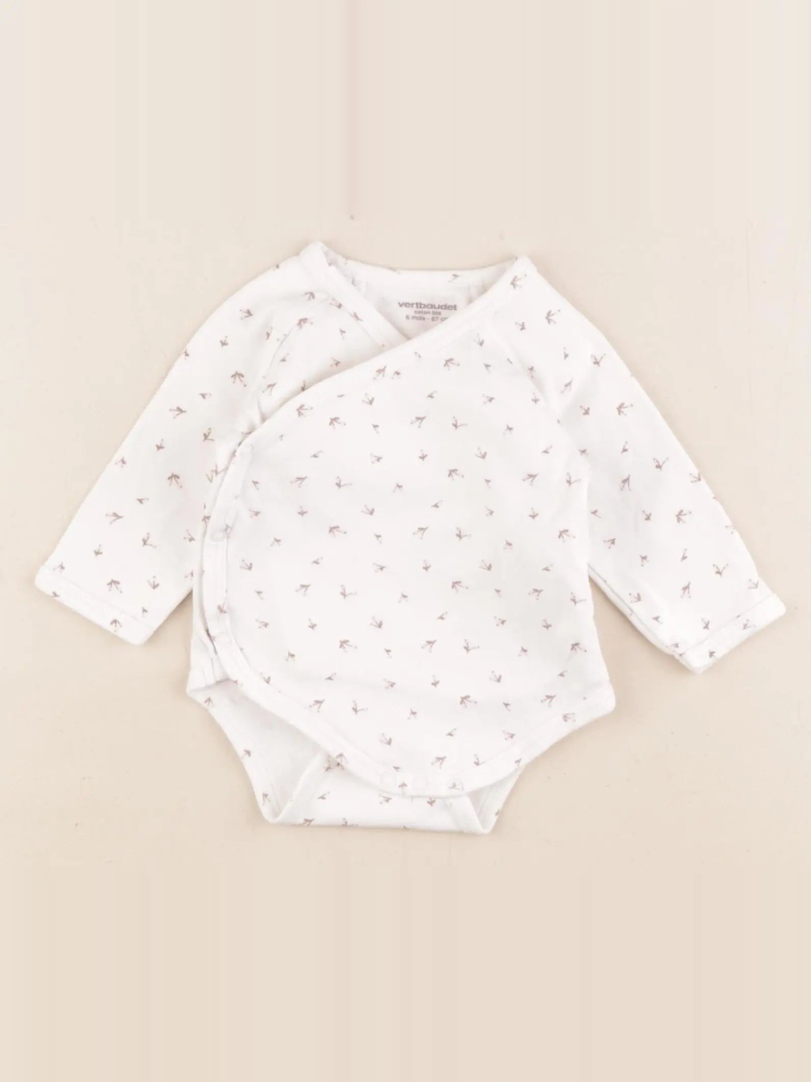 Vertbaudet - body blanc - 6 mois