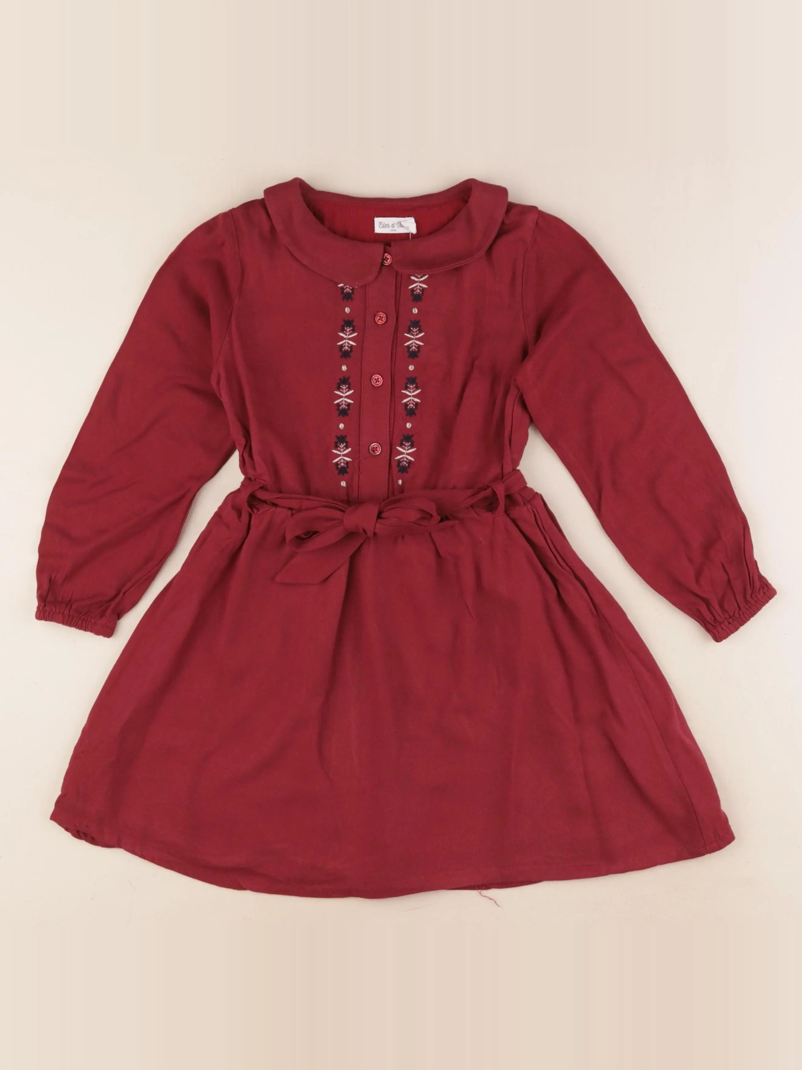 Eden & Victor - robe rouge - 6 ans