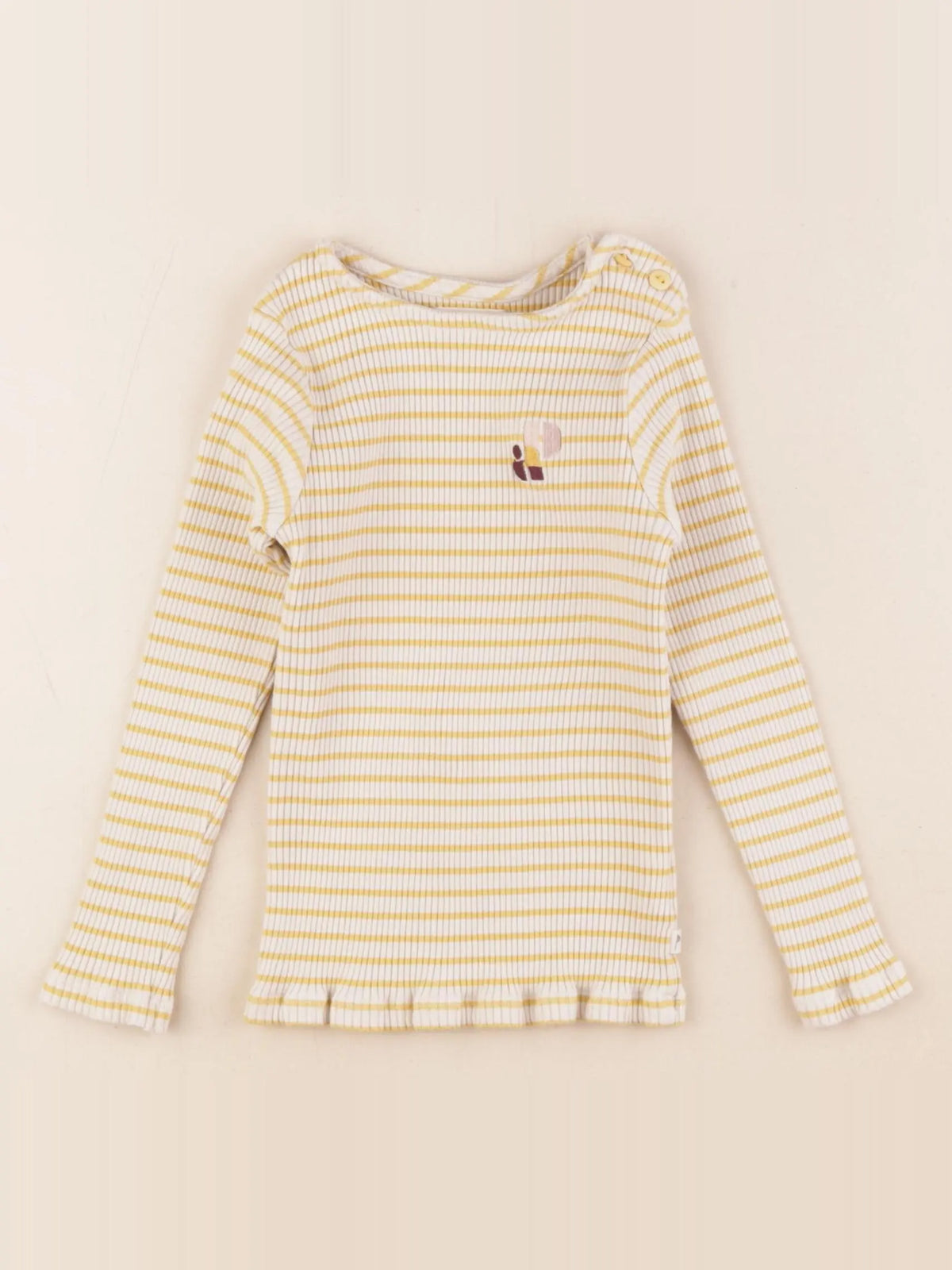 Arsène et les pipelettes - tee-shirt jaune - 4 ans