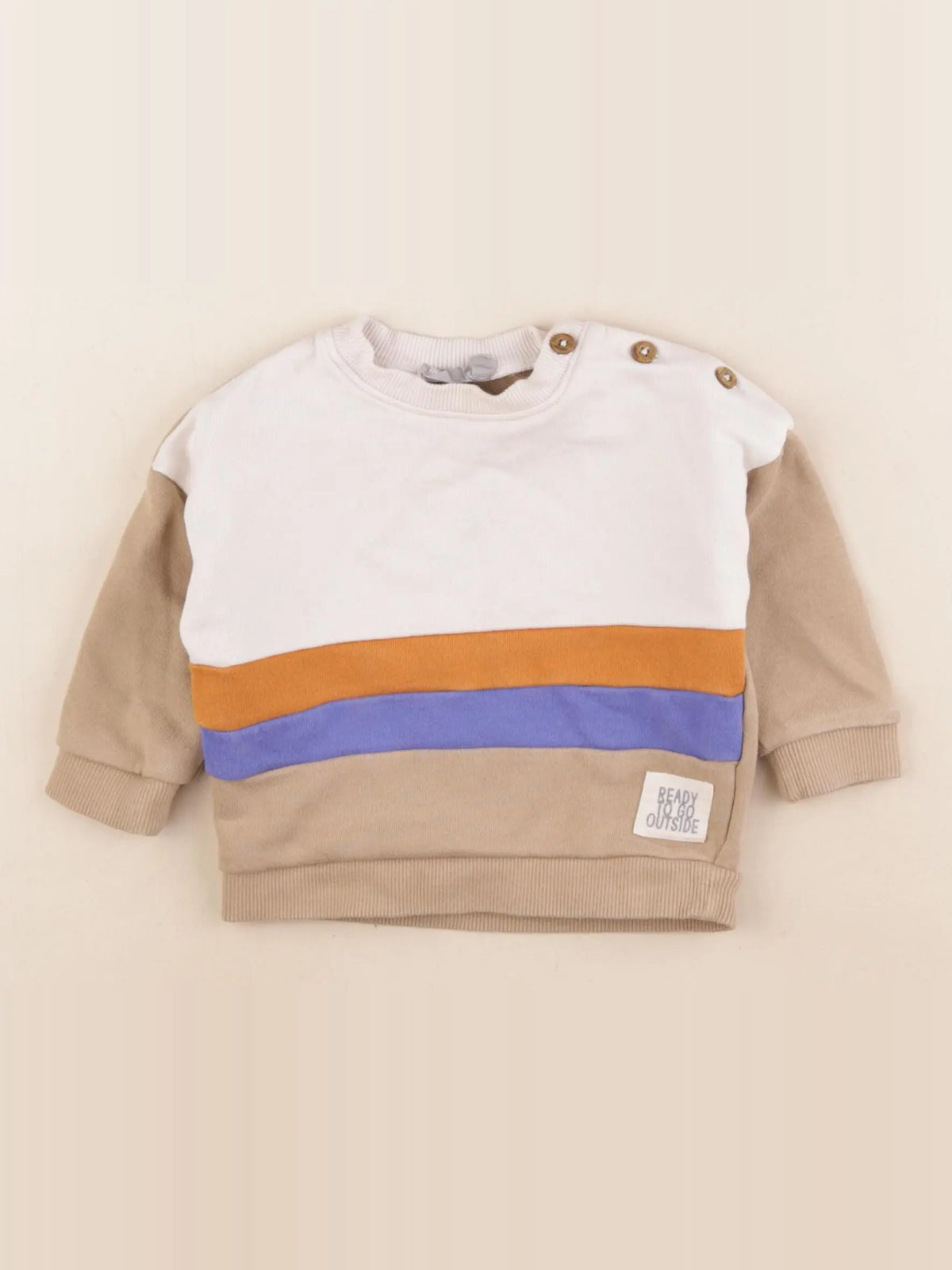 Boutchou - sweat multicolore - 9 mois
