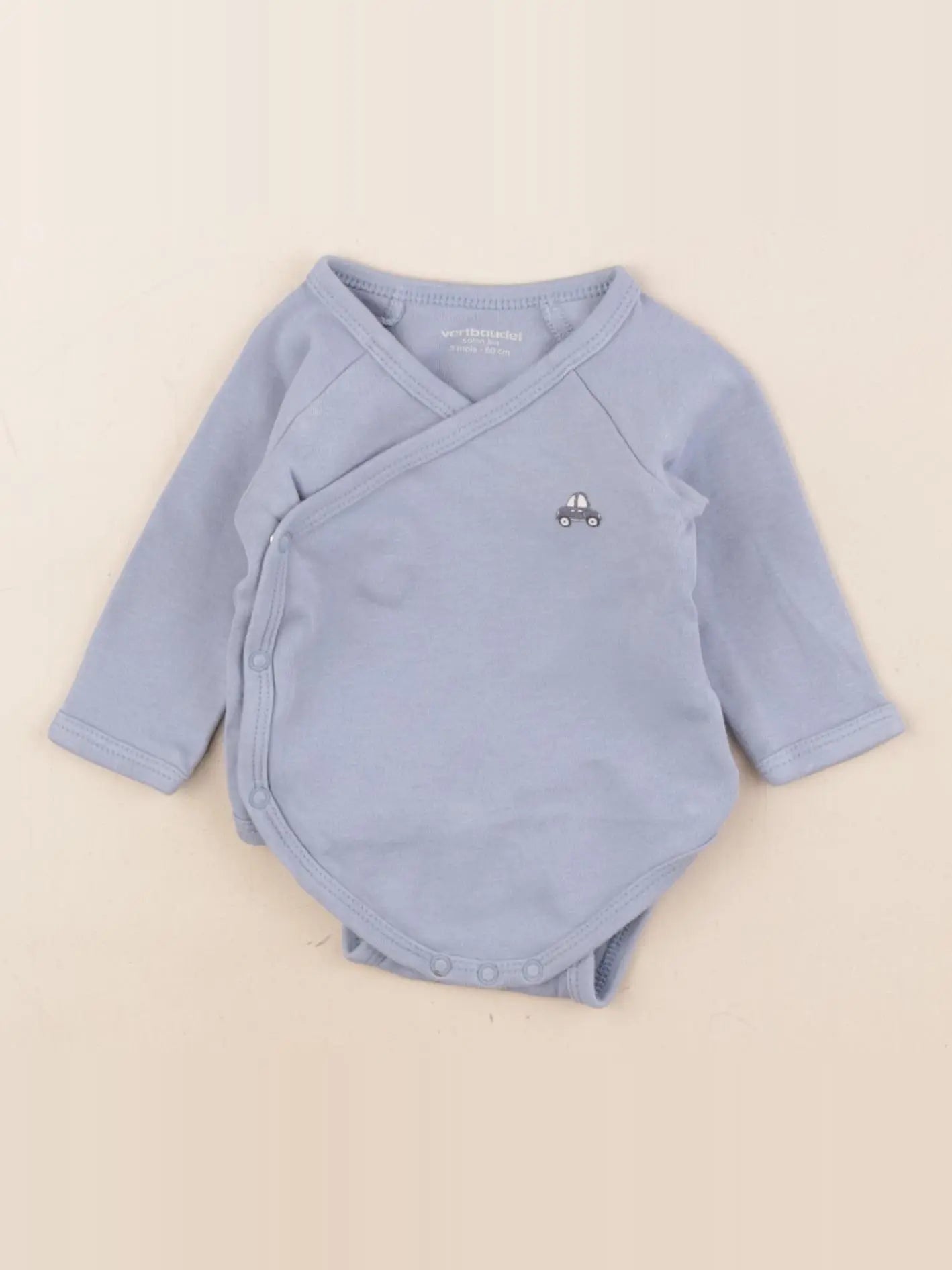 Vertbaudet - body bleu - 3 mois