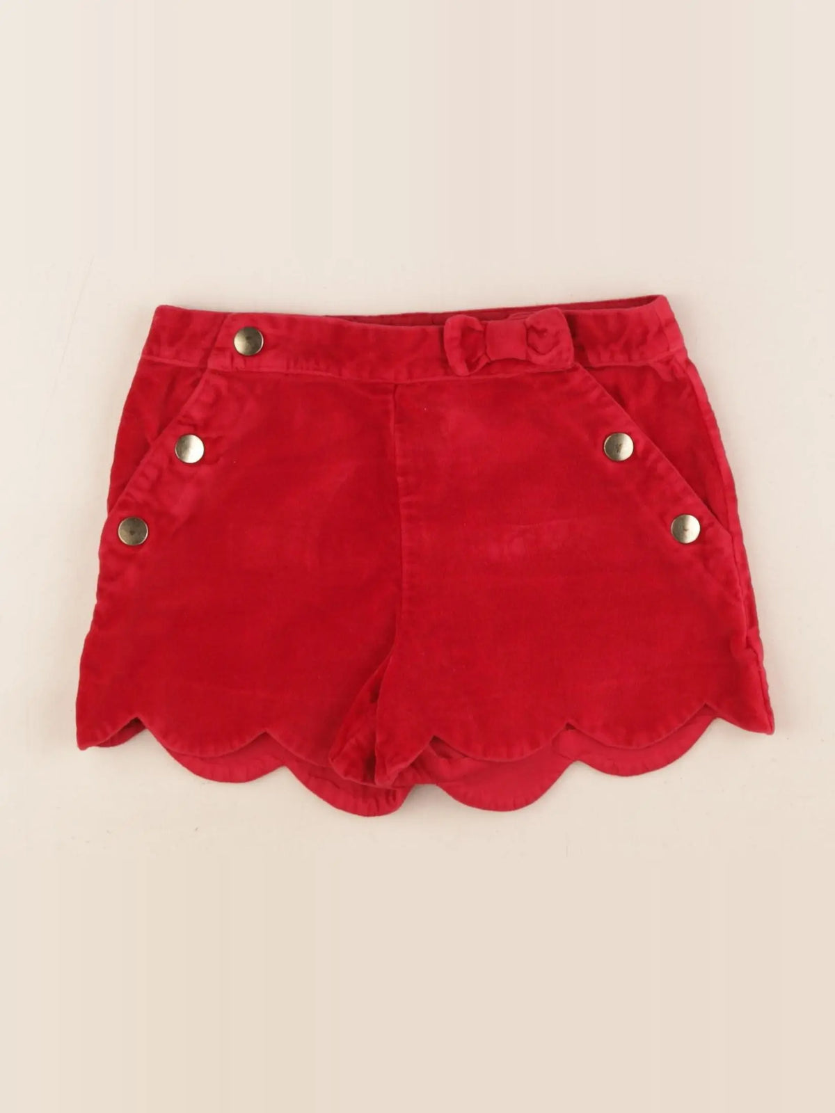 Vertbaudet - short rouge - 6 ans
