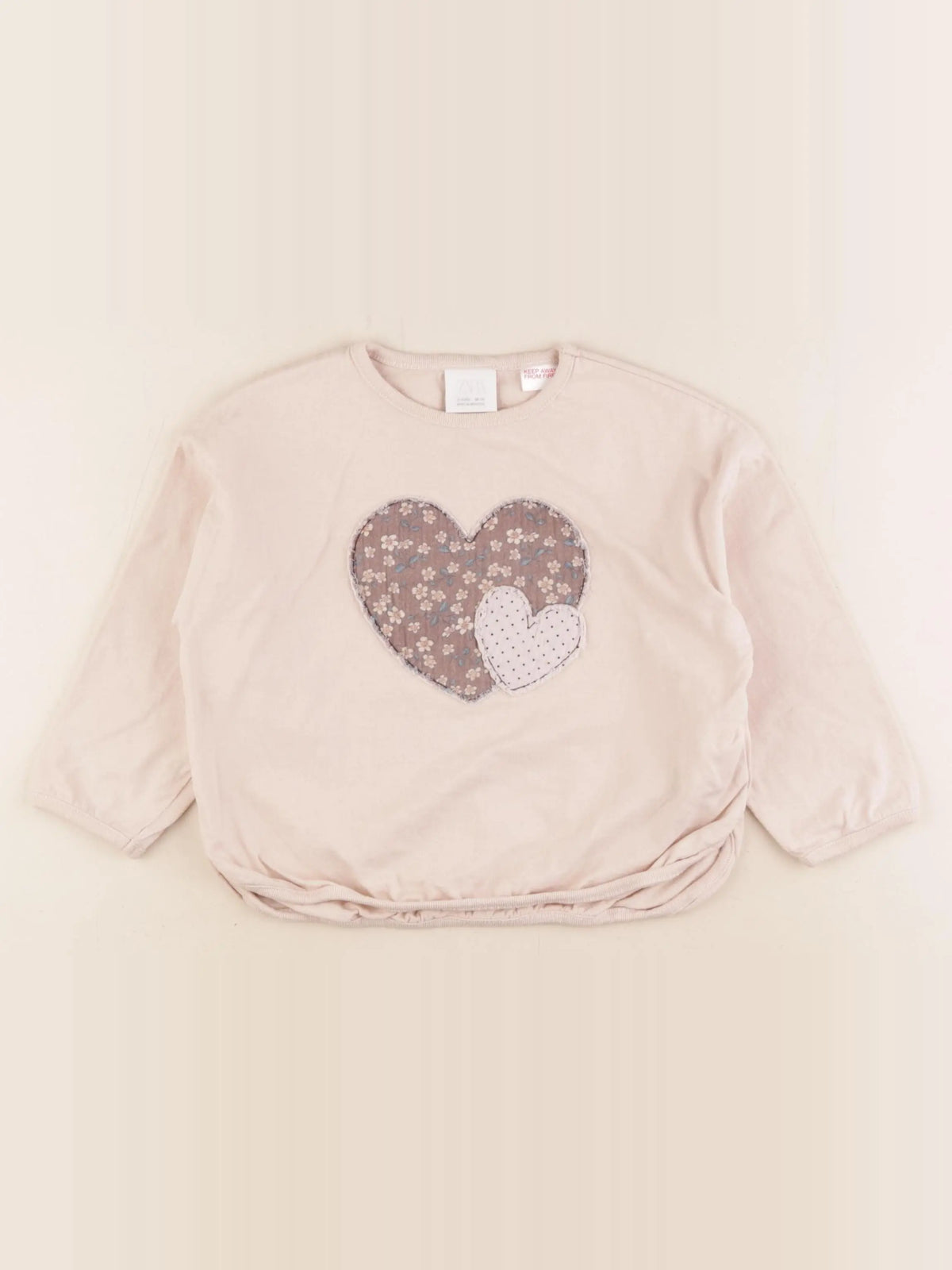 Zara - tee-shirt marron - 3 ans