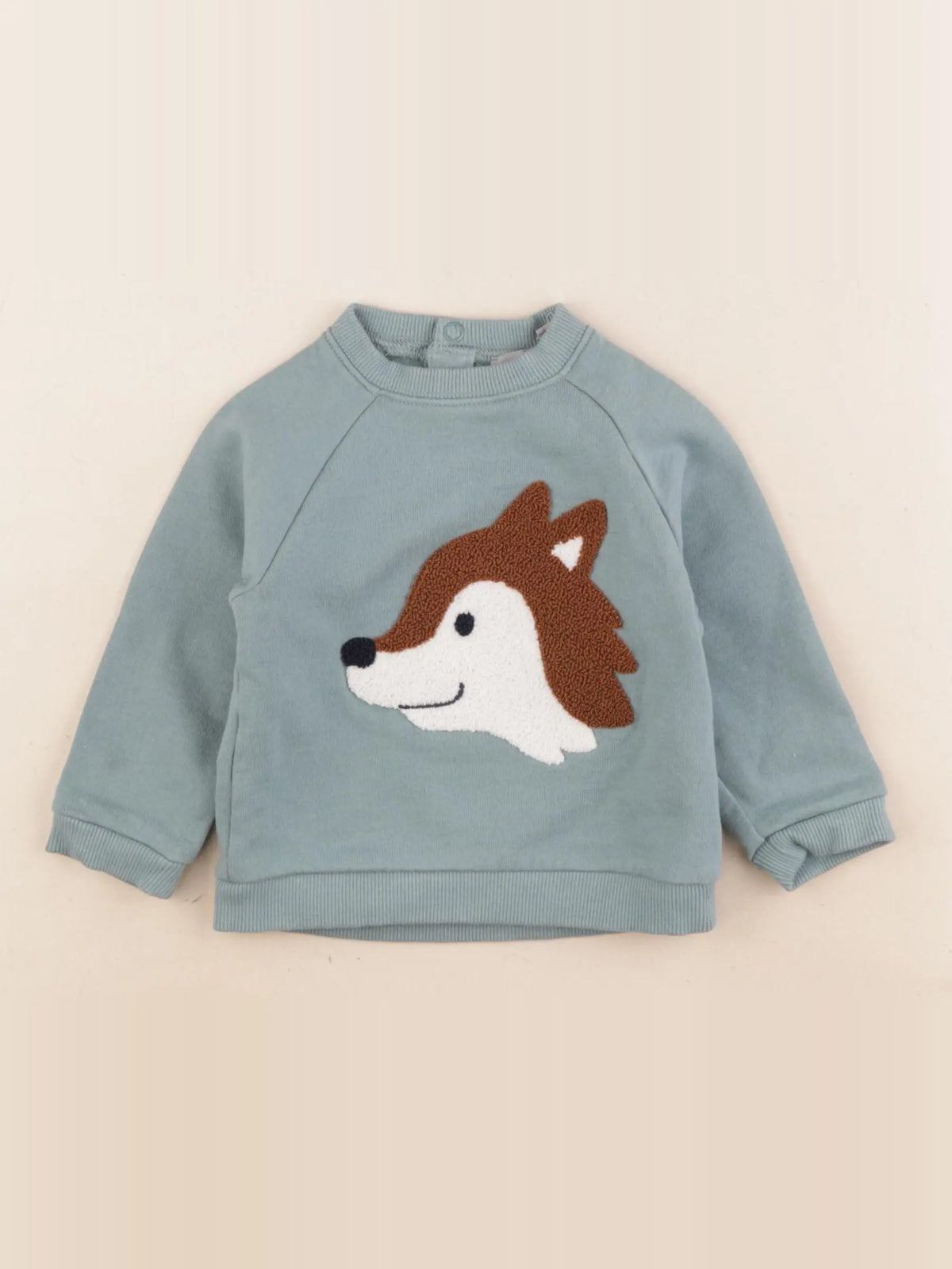 Boutchou - sweat bleu - 18 mois