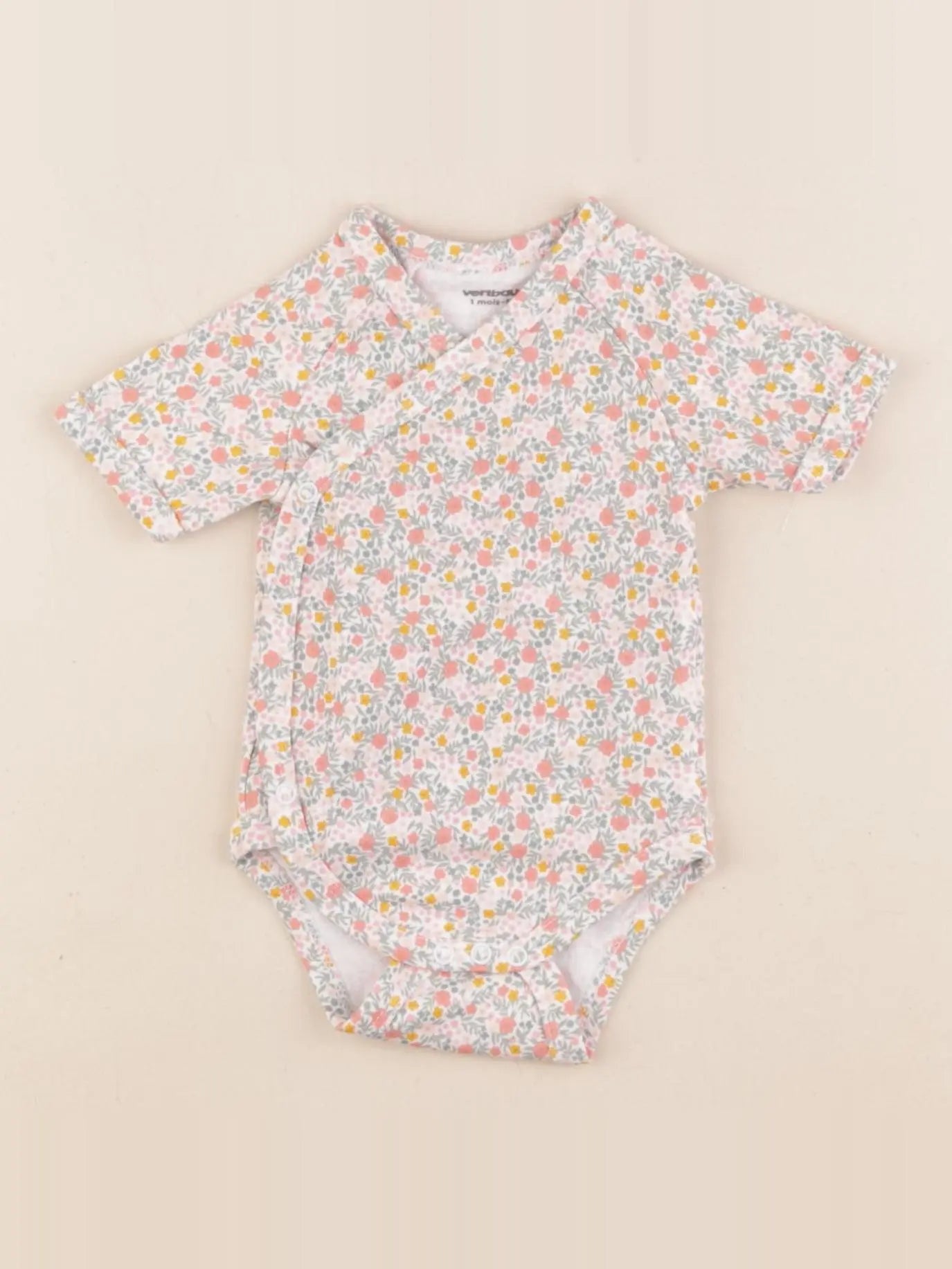 Vertbaudet - body multicolore - 1 mois