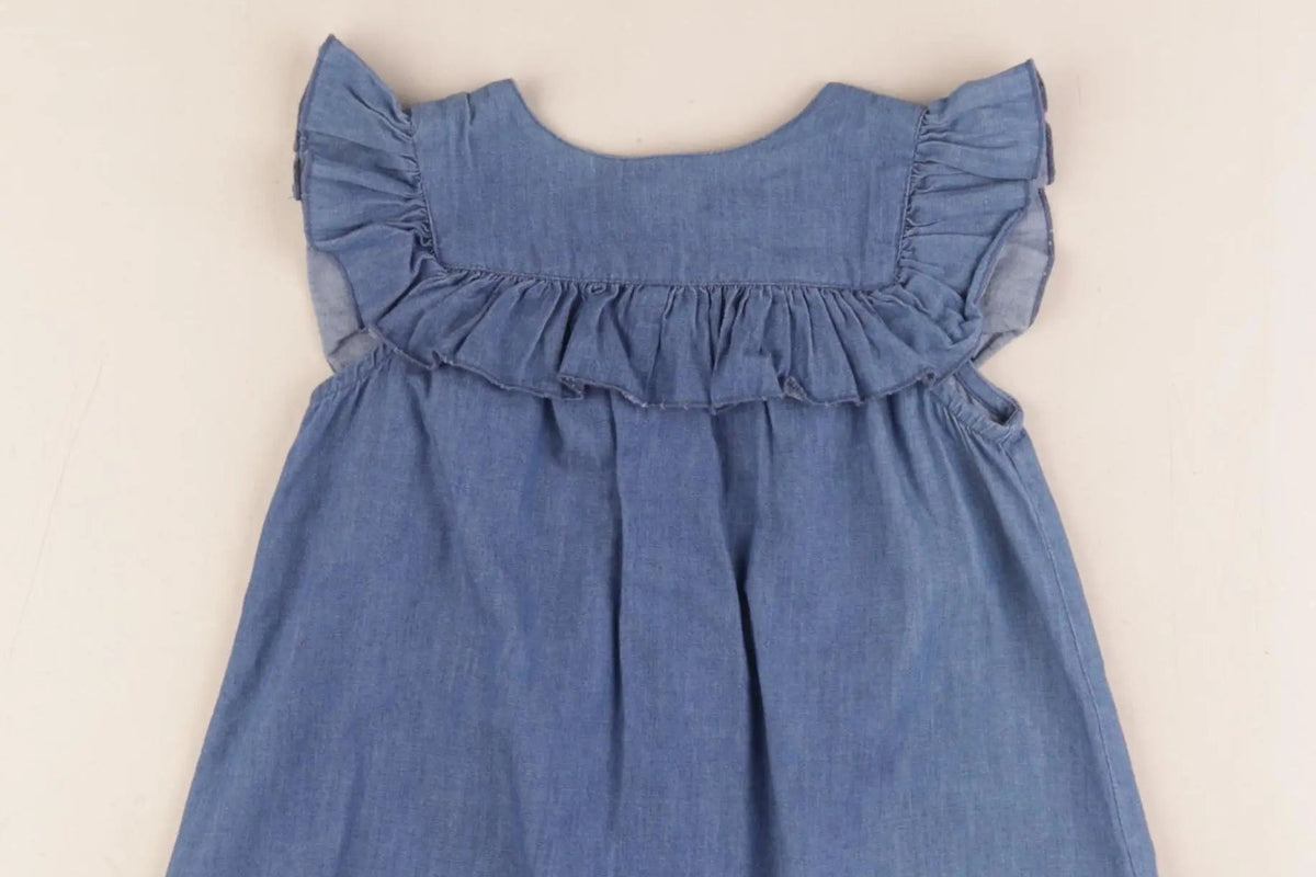 Cyrillus - robe bleu - 12 mois