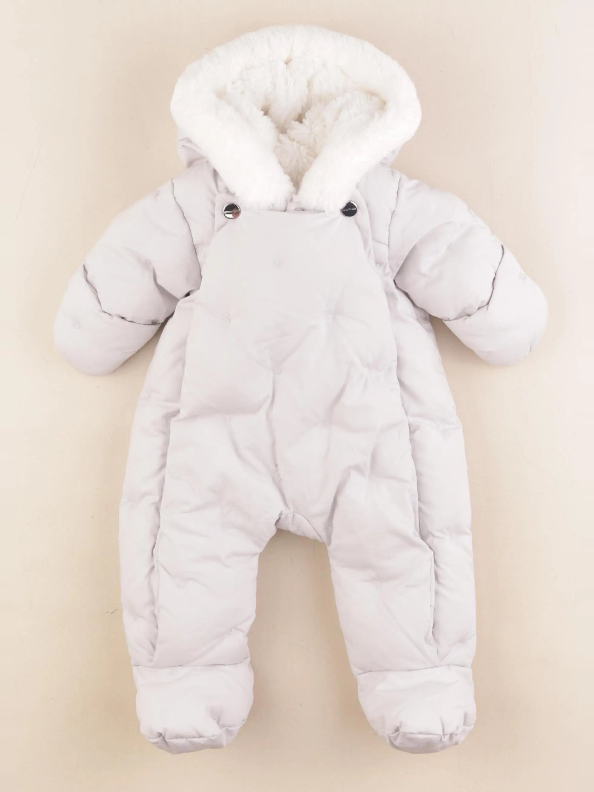 Jacadi - combi-pilote velours gris - 1 mois