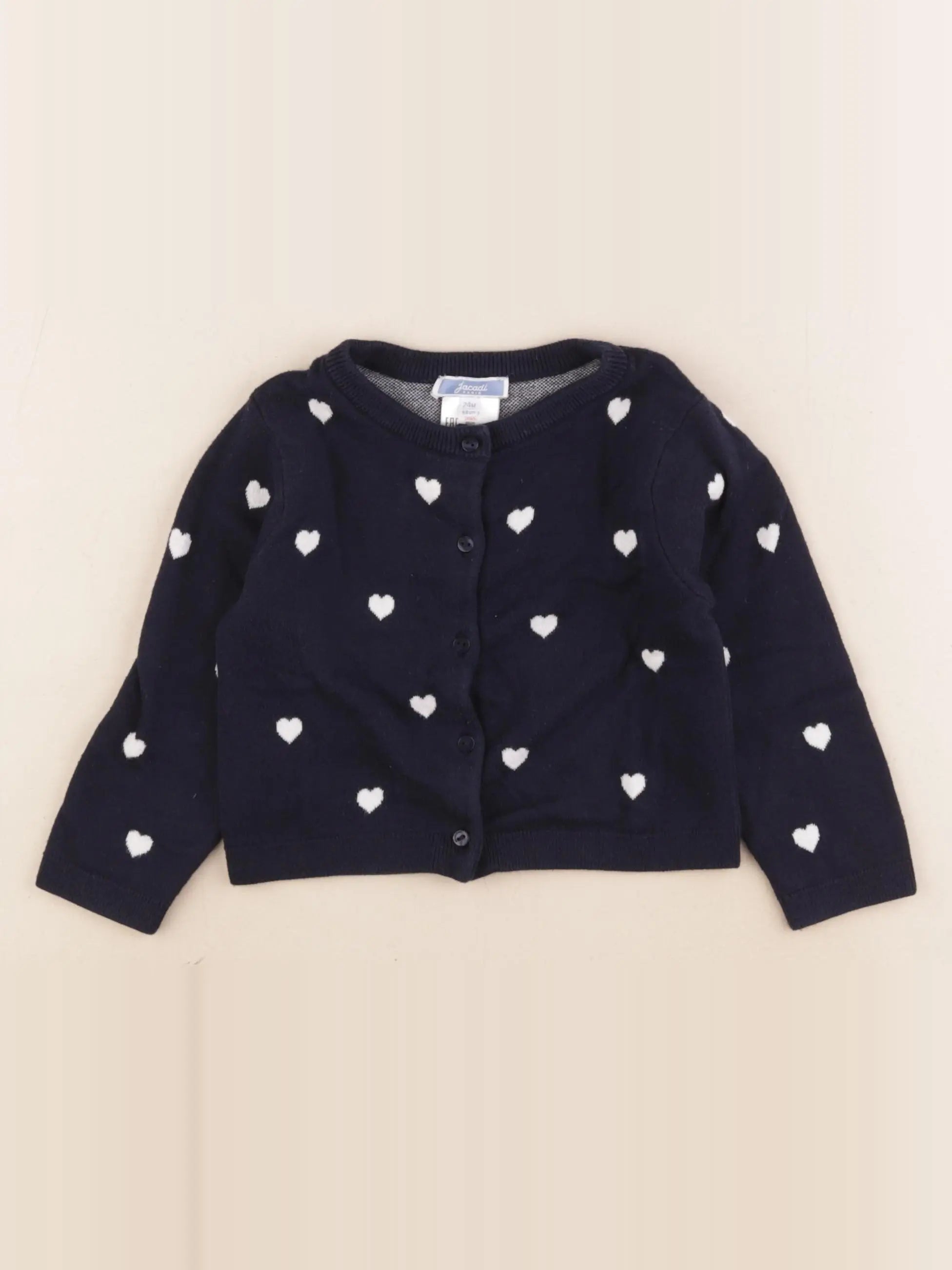 Jacadi - gilet bleu - 24 mois