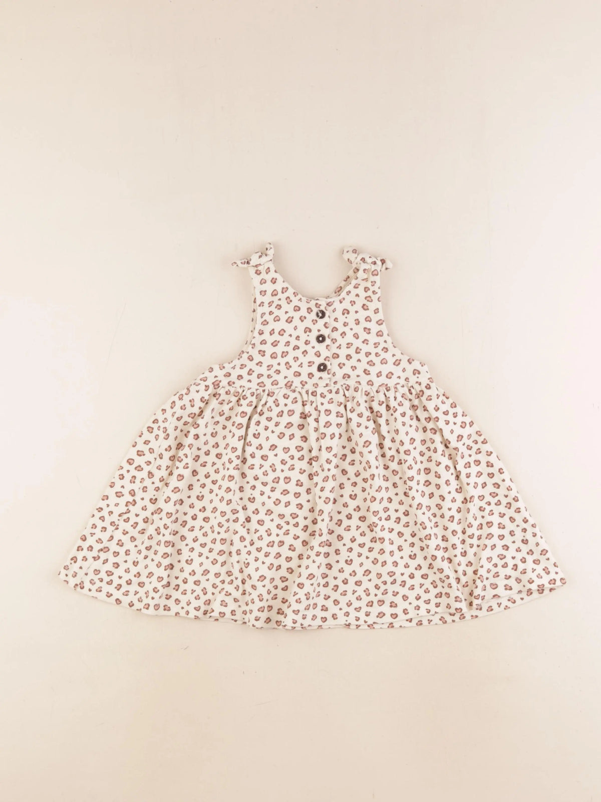 Vertbaudet - robe beige - 2 ans