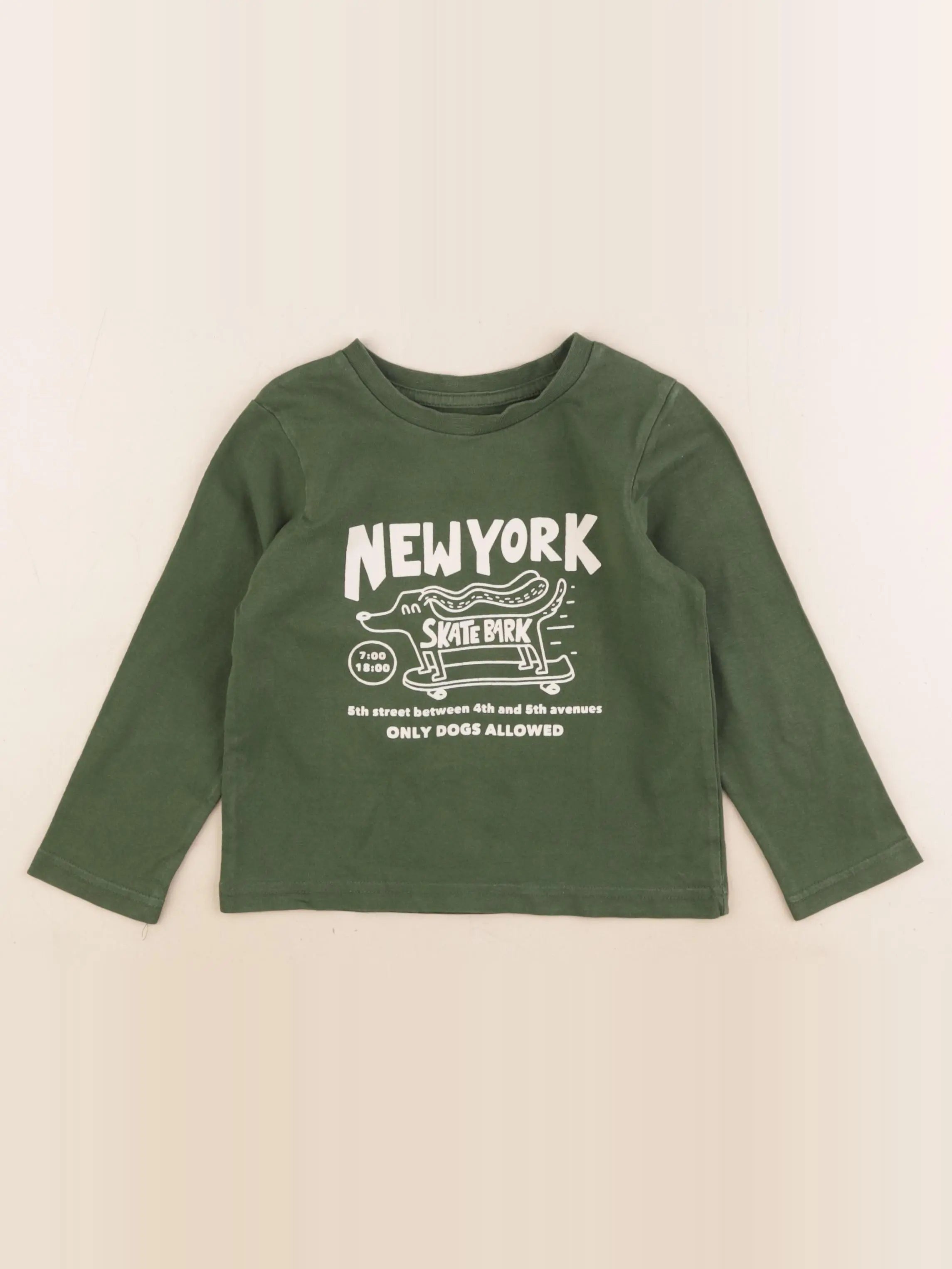 Vertbaudet - tee-shirt vert - 4 ans
