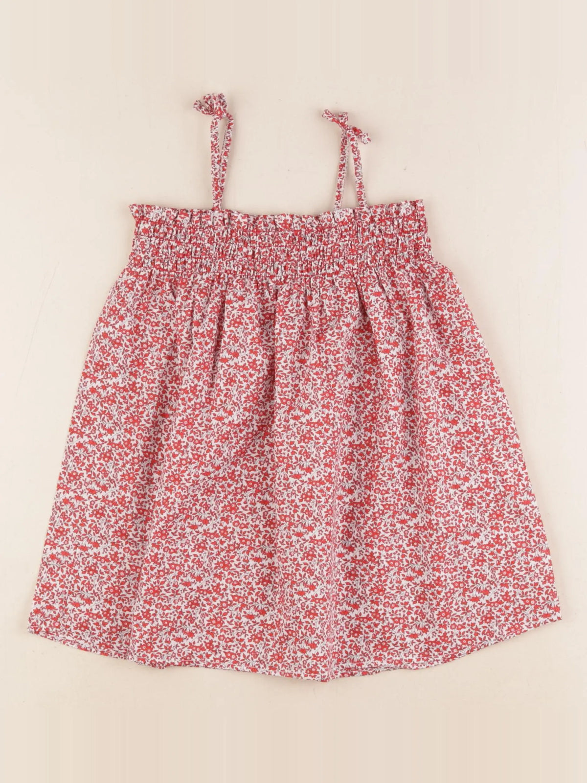 Cyrillus - robe blanc, rouge - 2 ans