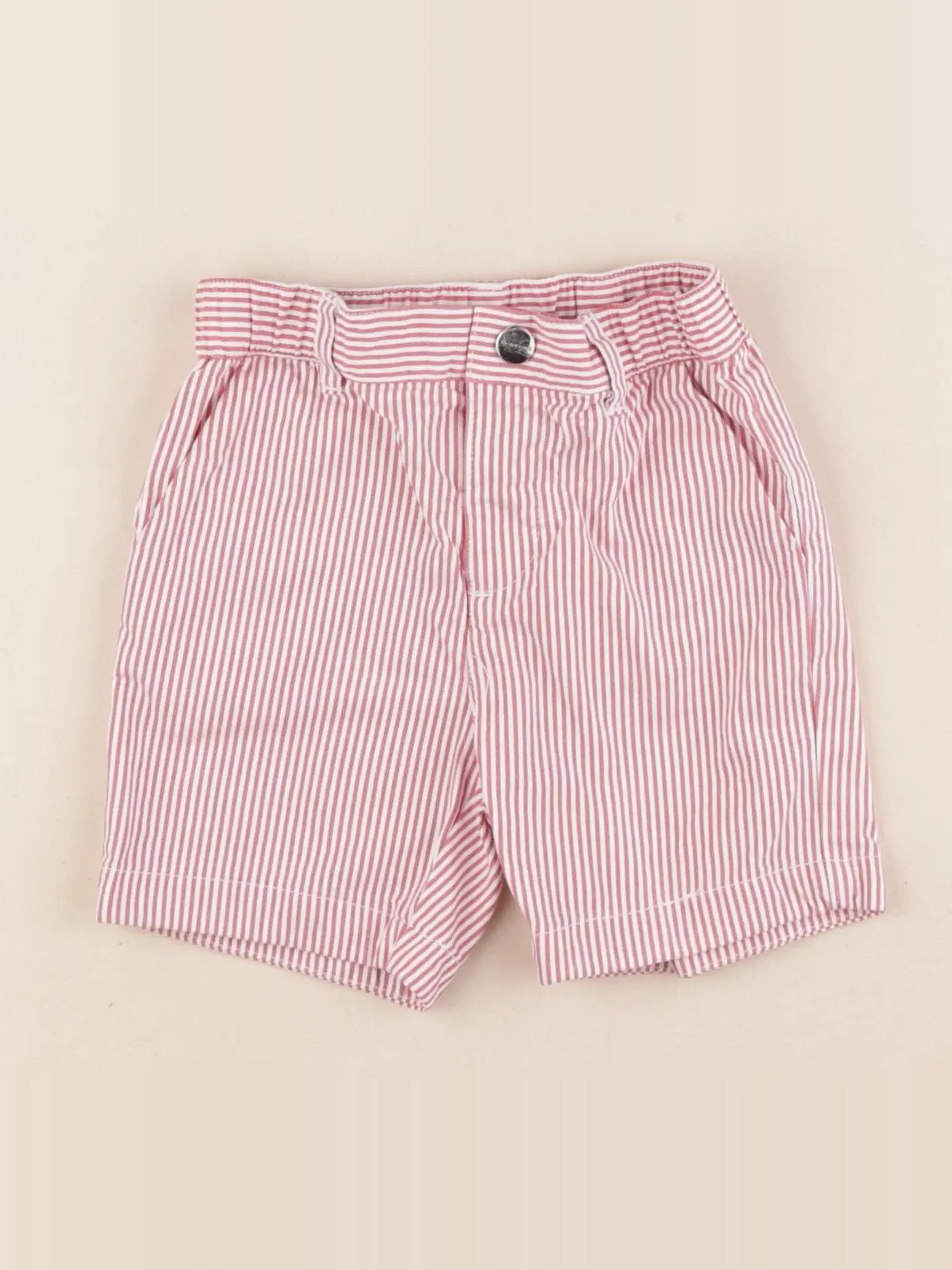 Jacadi - short blanc, rouge - 2 ans