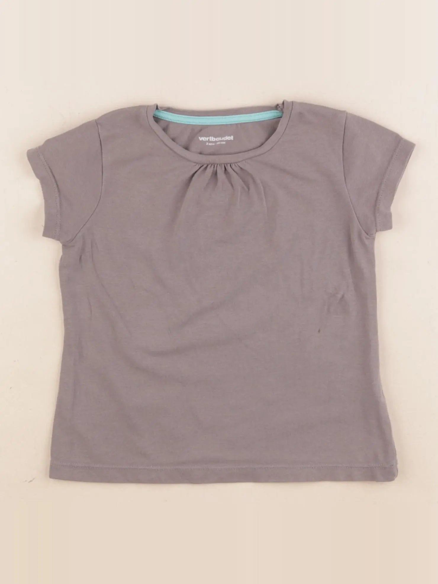 Vertbaudet - tee-shirt gris - 2 ans