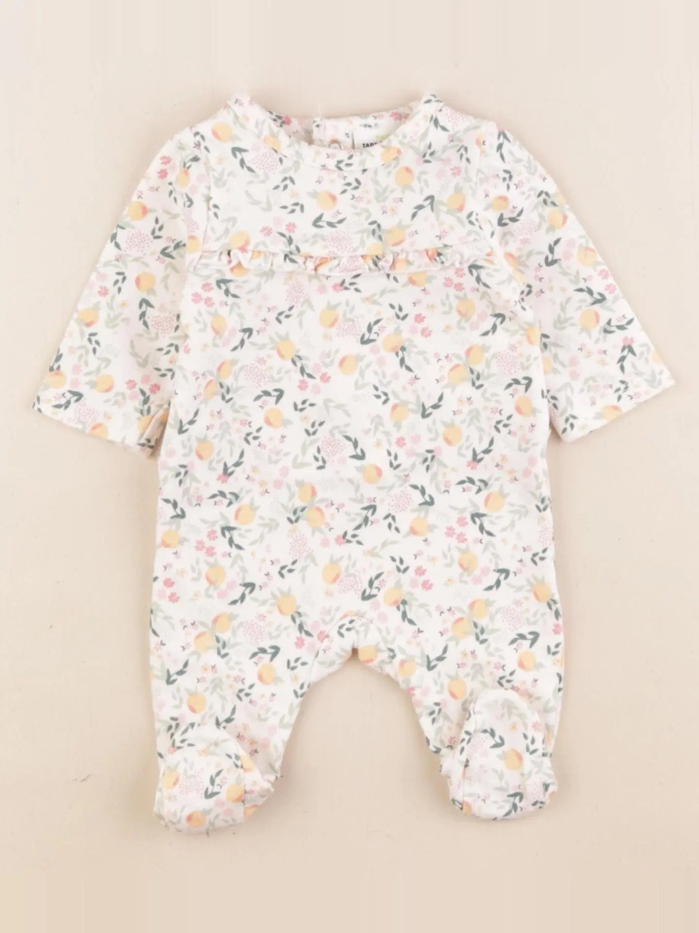 Tape à l'oeil - pyjama coton blanc - 0 mois