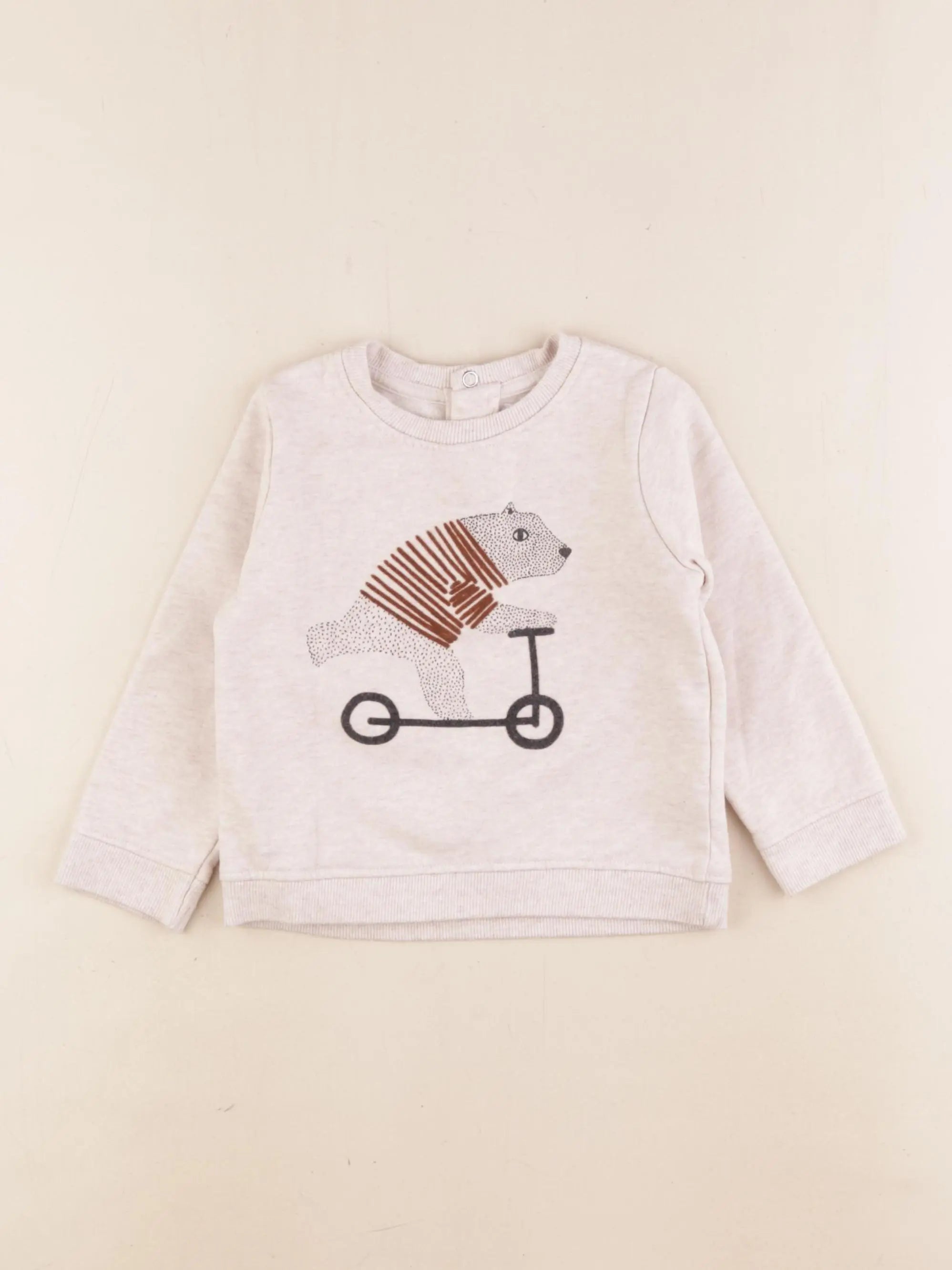 La Redoute - sweat beige - 18 mois