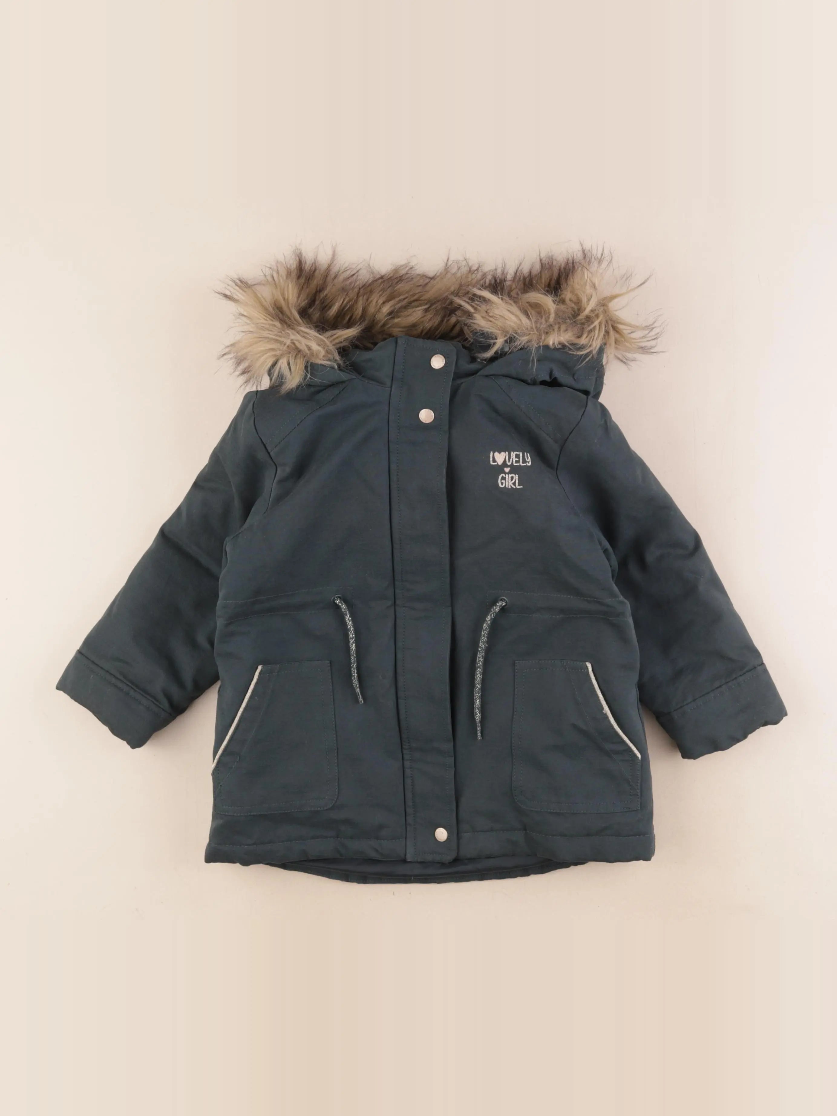 Vertbaudet - manteau vert - 3 ans