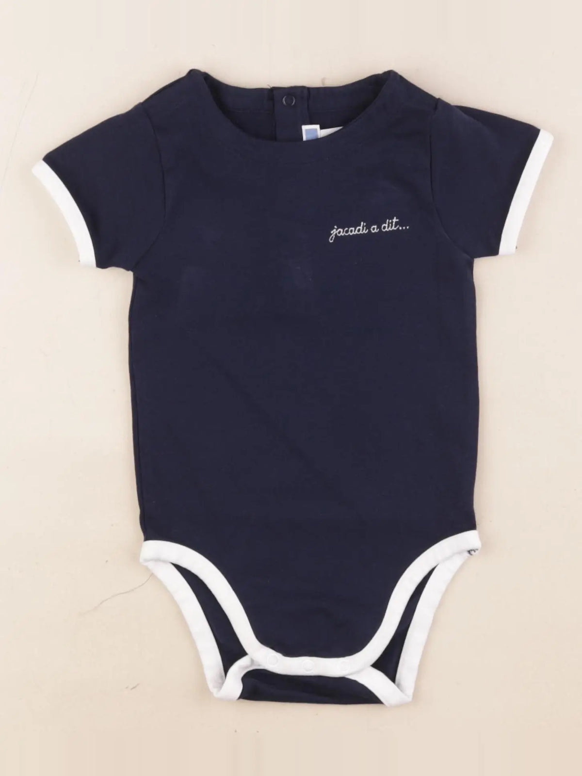 Jacadi - body tee-shirt bleu - 18 mois