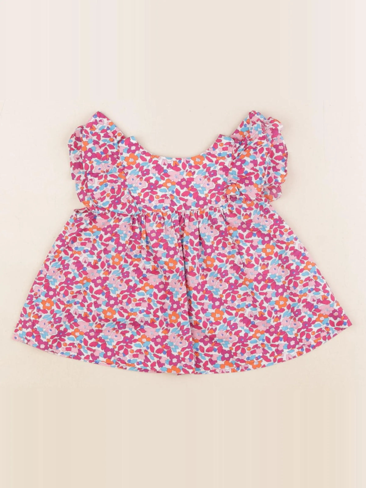 Jacadi - blouse liberty multicolore - 12 mois