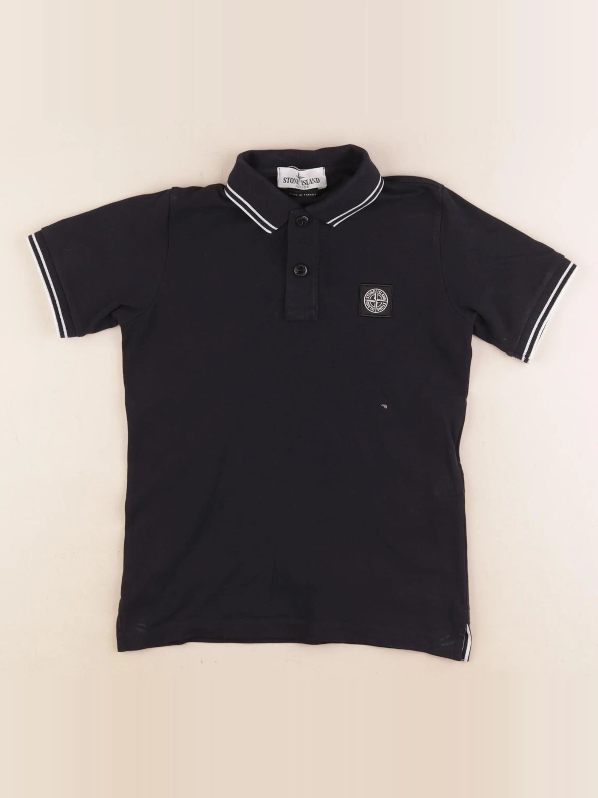 Stone Island - polo bleu - 8 ans
