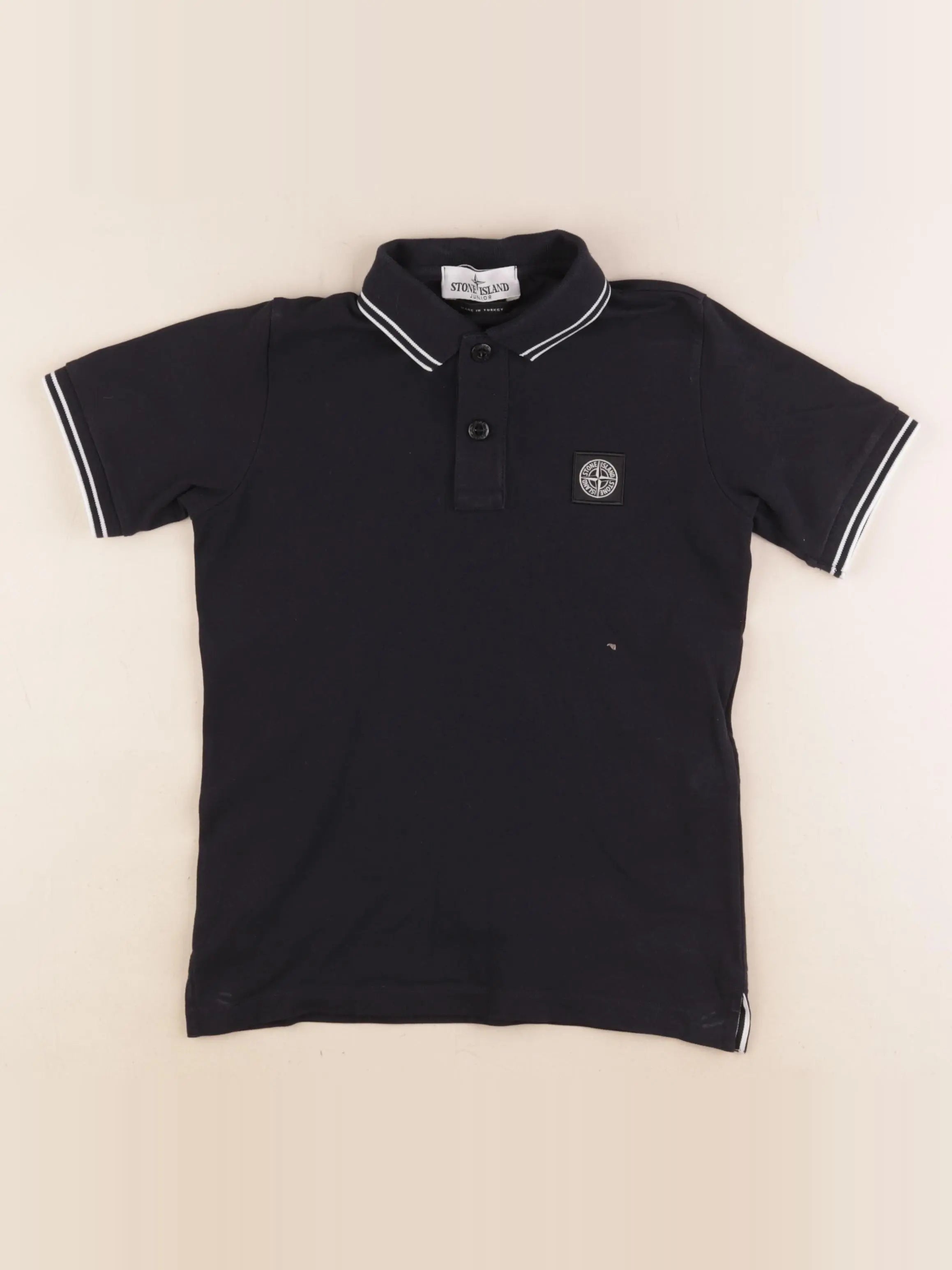Stone Island - polo bleu - 8 ans