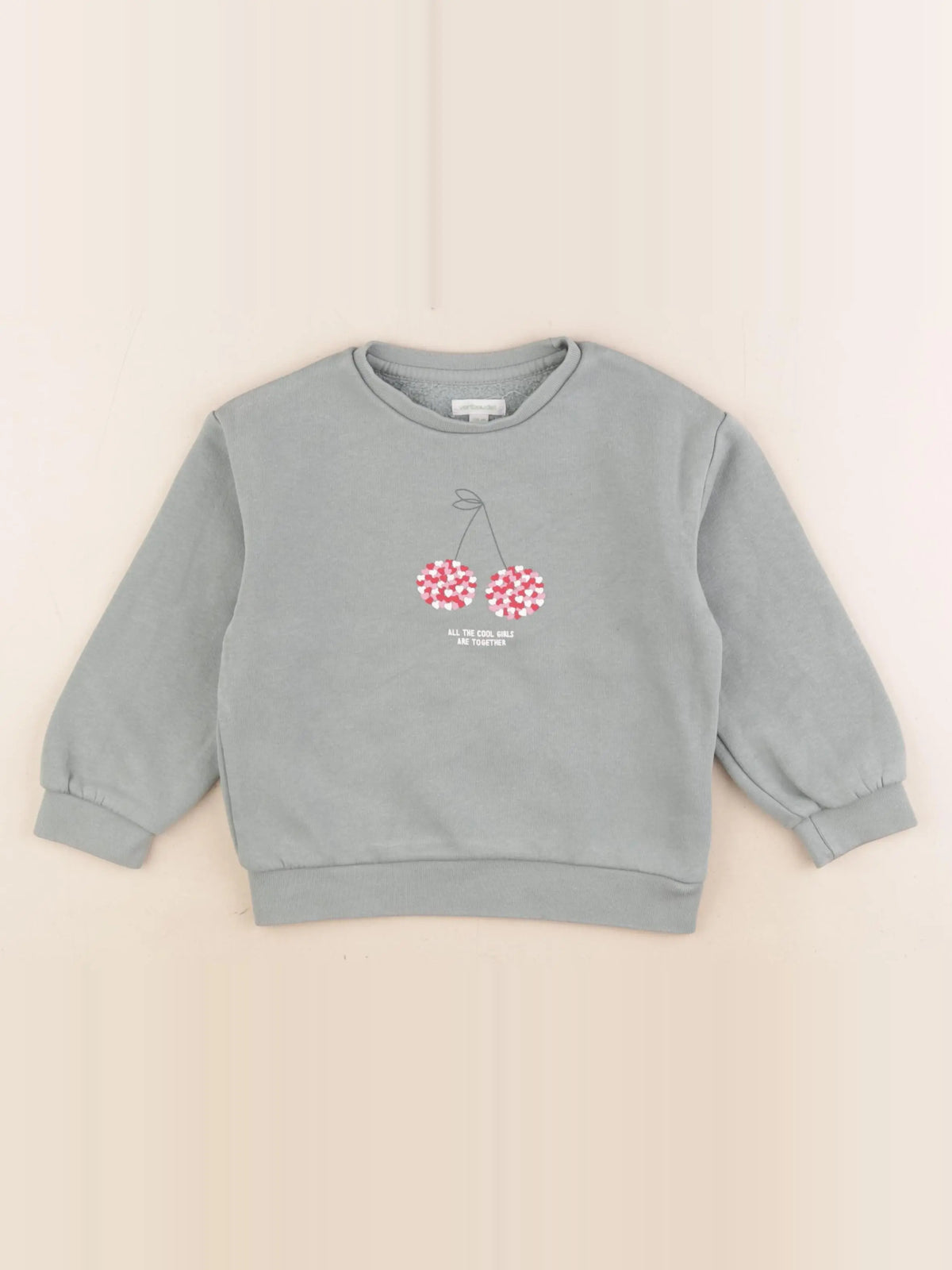 Vertbaudet - sweat vert - 4 ans