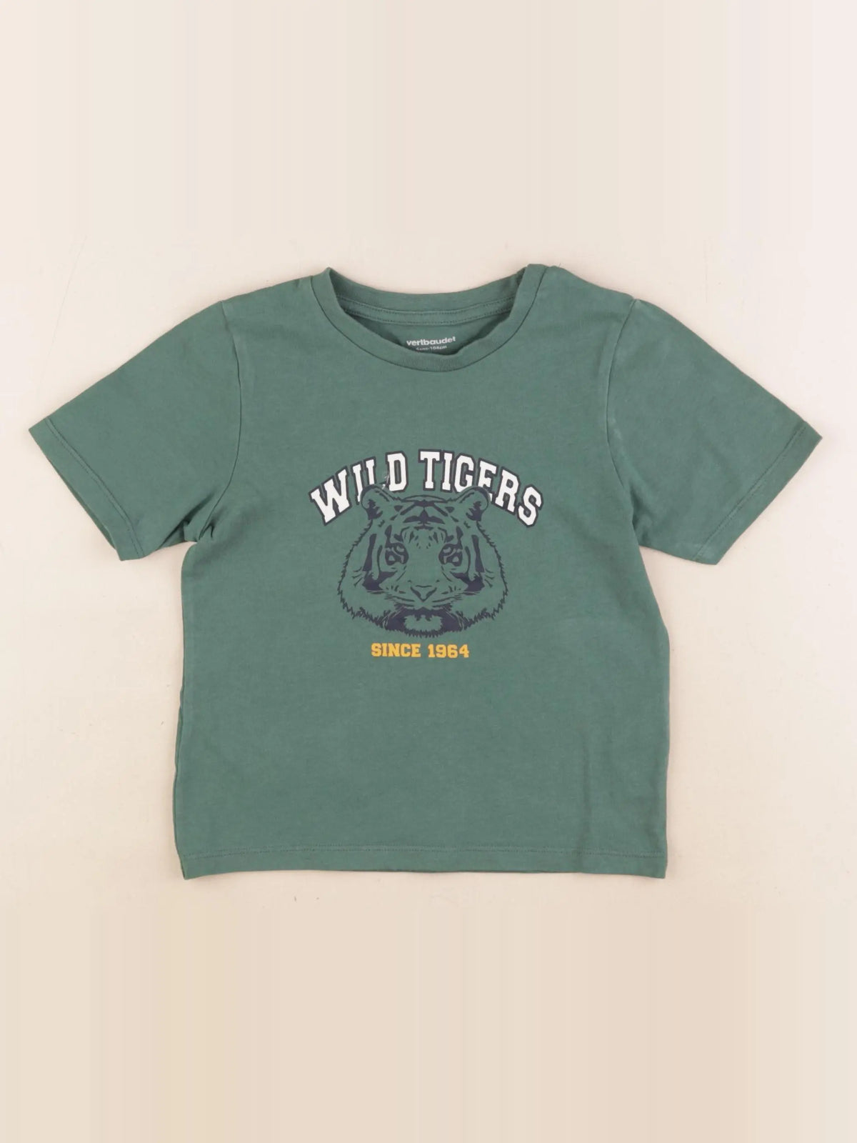 Vertbaudet - tee-shirt vert - 4 ans