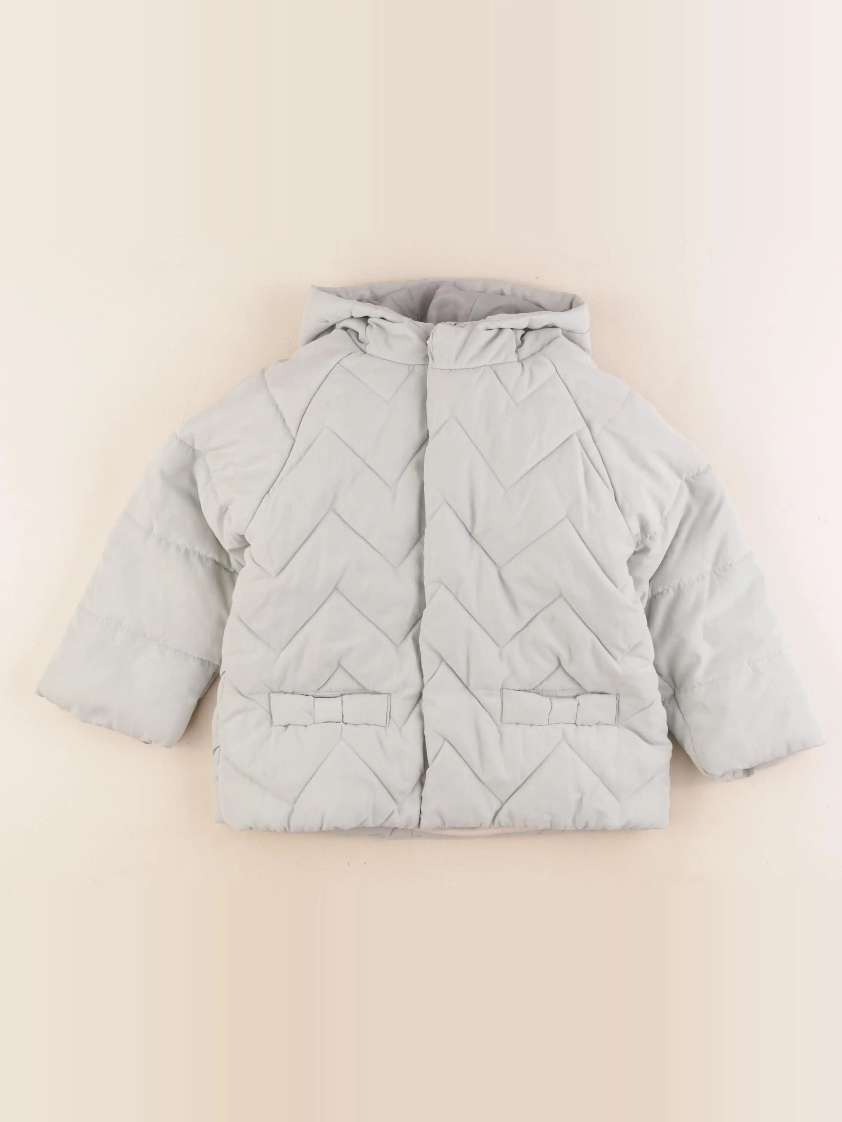 Vertbaudet - manteau doublure amovible vert - 4 ans