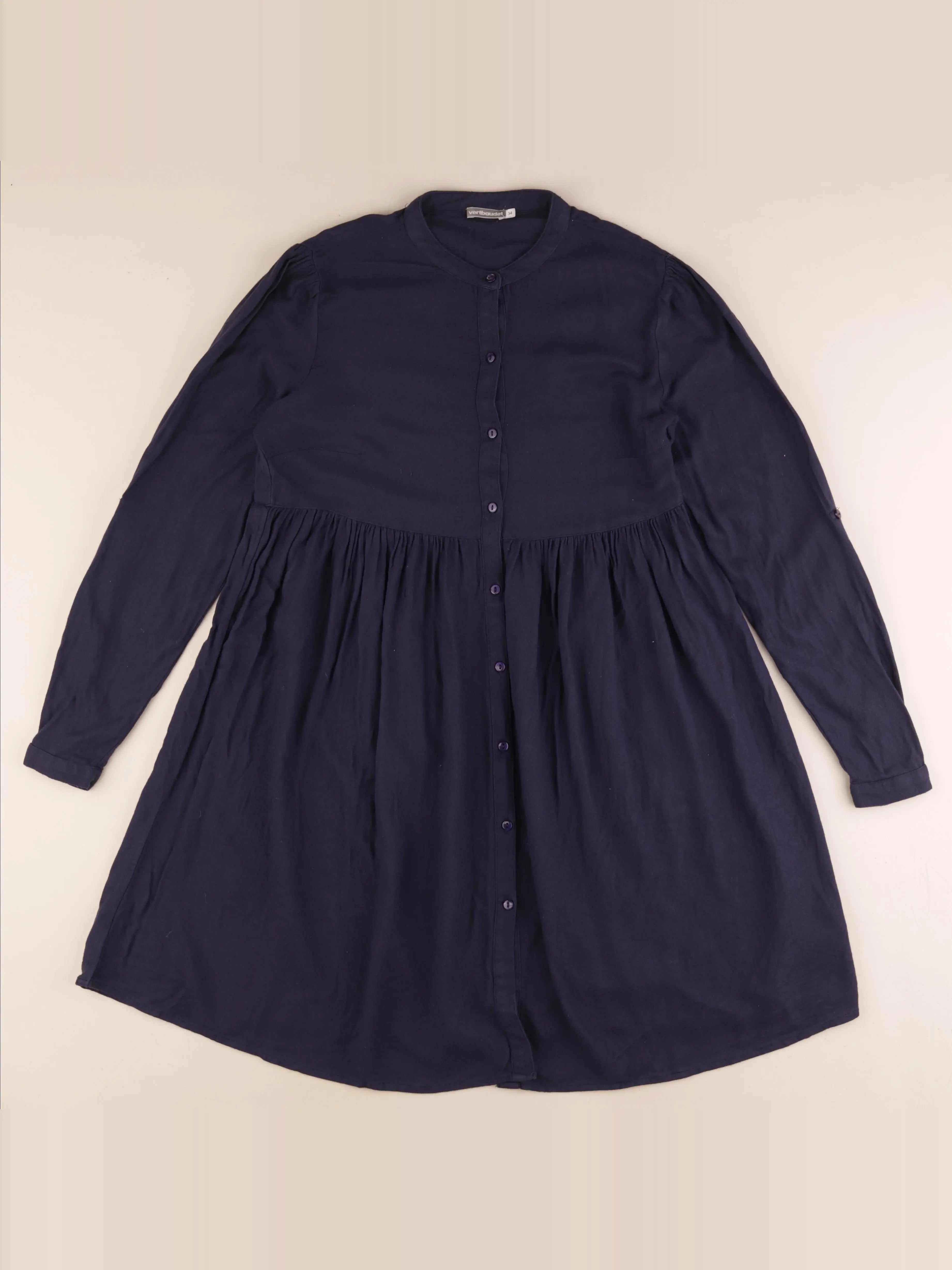 Vertbaudet - robe grossesse, allaitement bleu - 34
