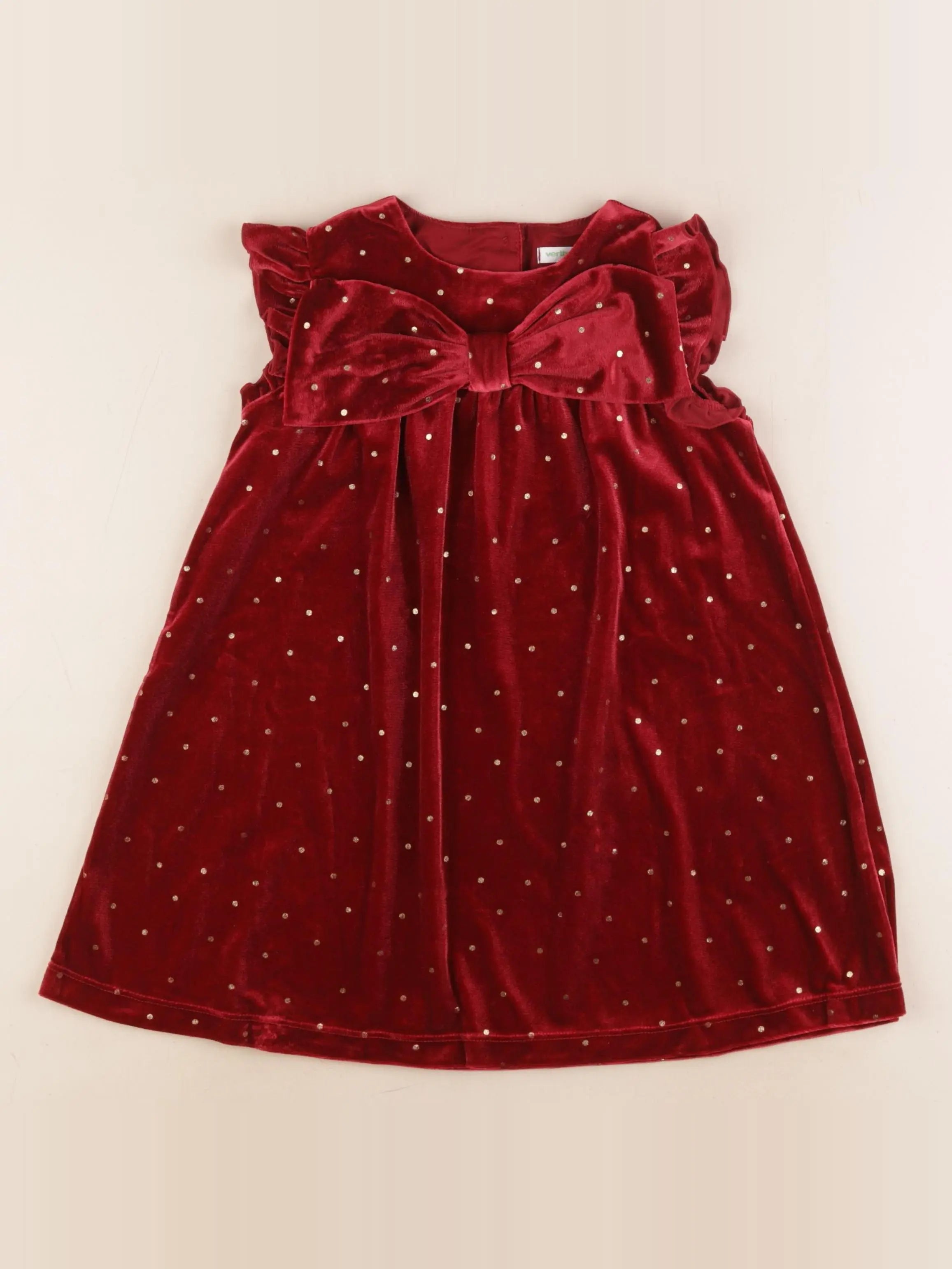 Vertbaudet - robe rouge - 4 ans