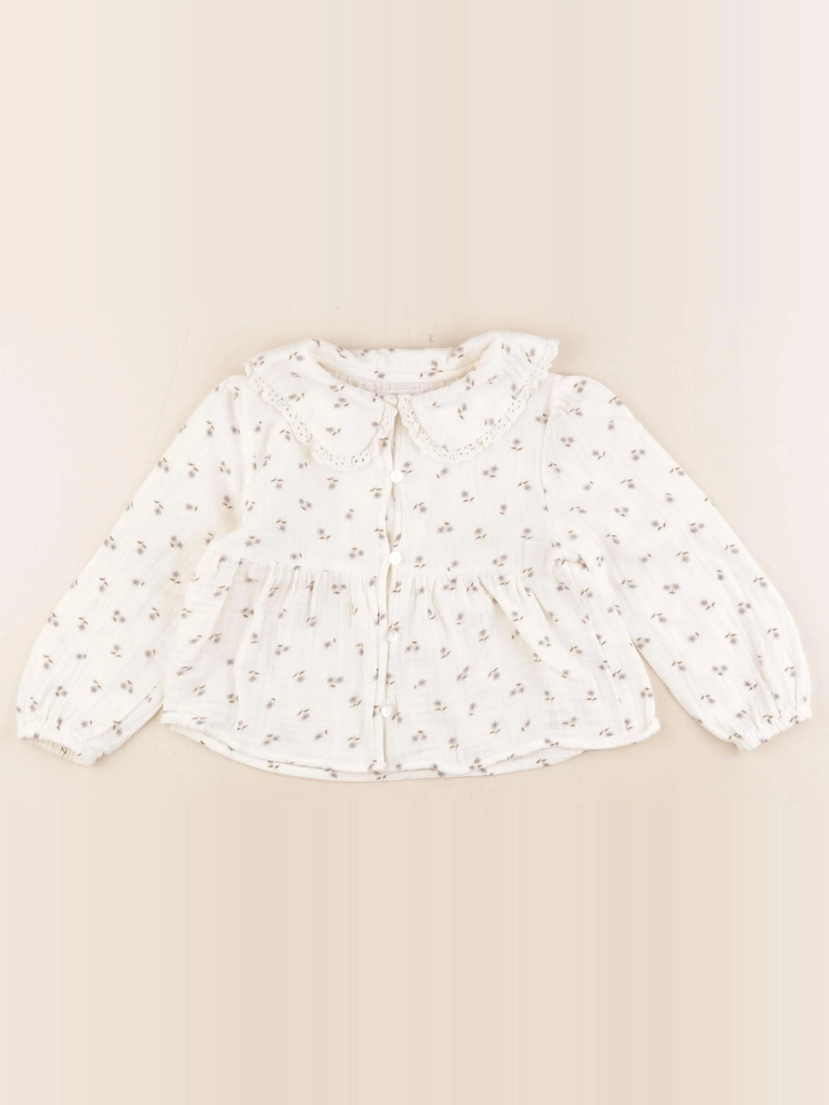 Vertbaudet - blouse beige - 3 ans