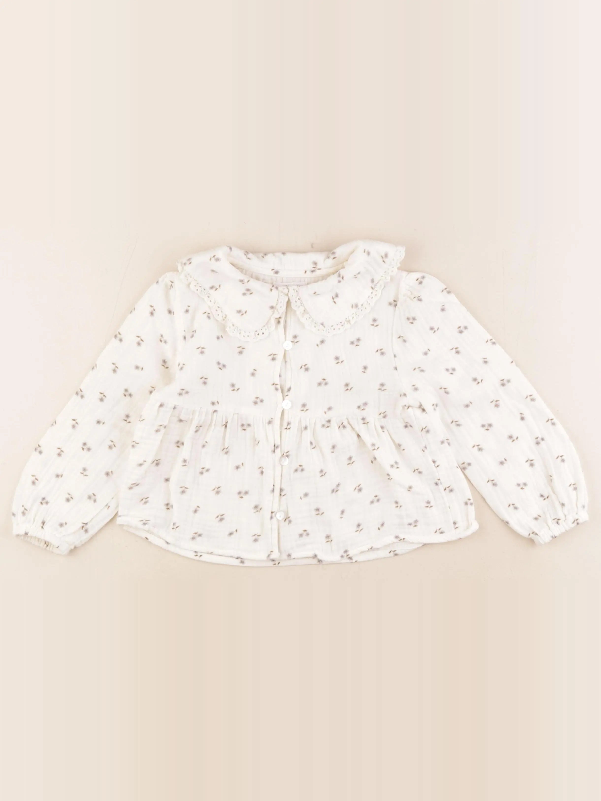 Vertbaudet - blouse beige - 3 ans